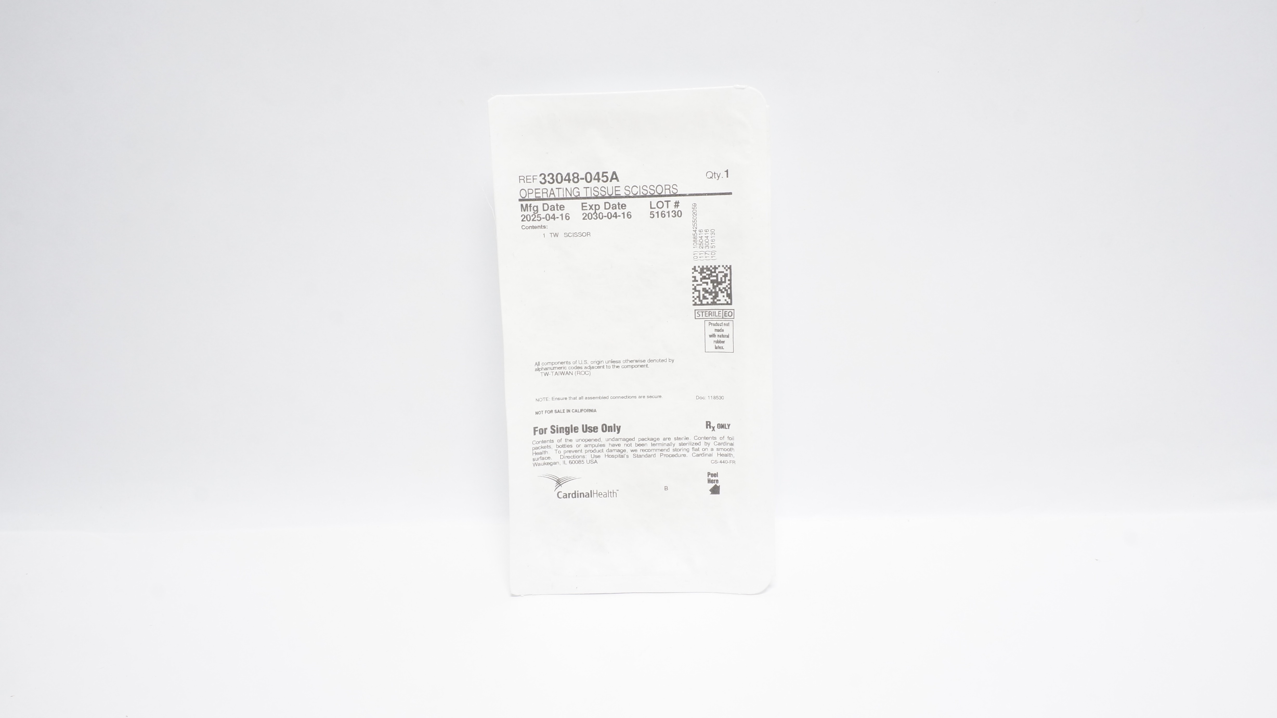 Cardinal Health 33048-045A Operating Tissue Scissors