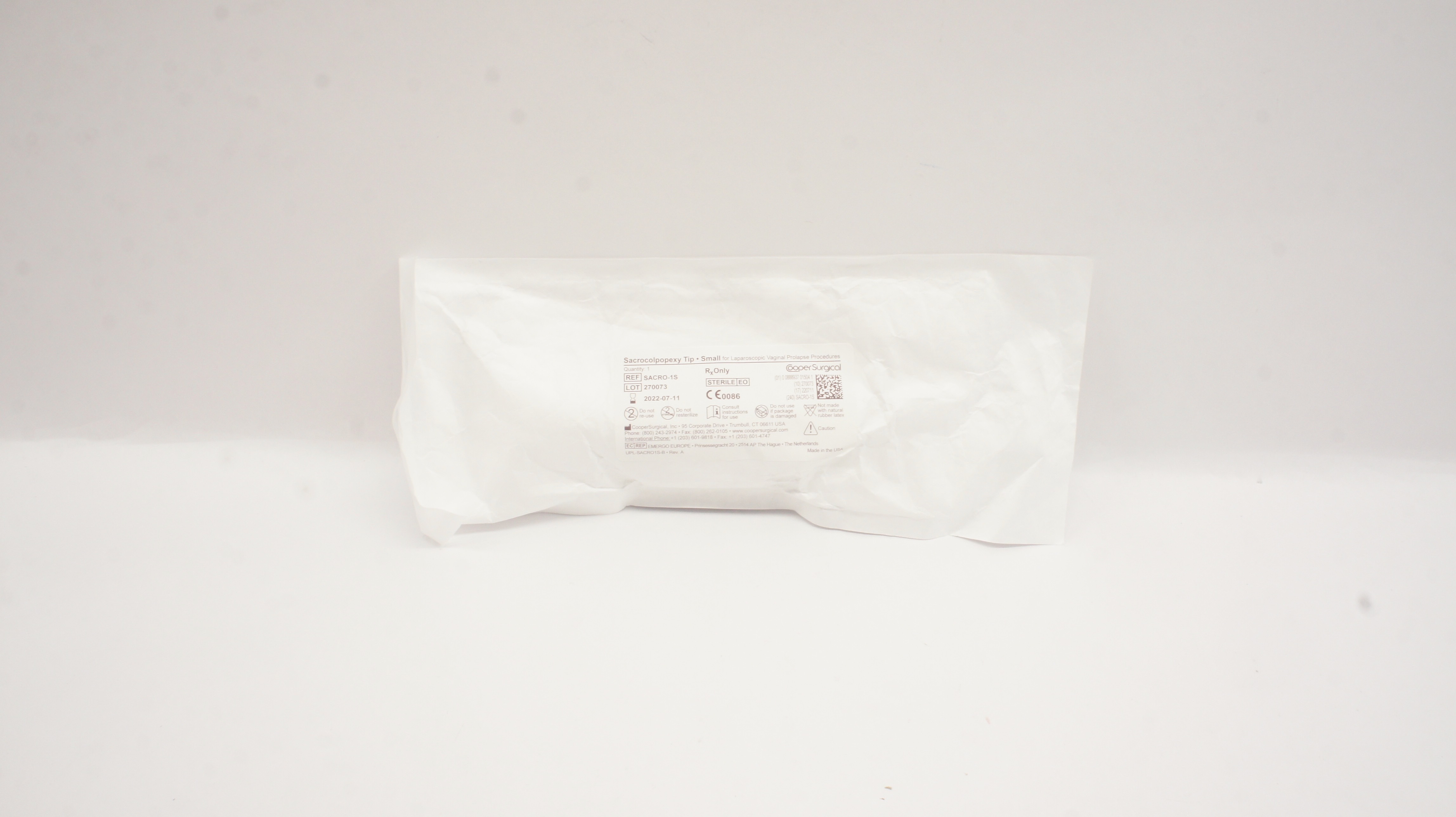 Cooper Surgical SACRO-1S Sacrocolpopexy Tip Small (x)