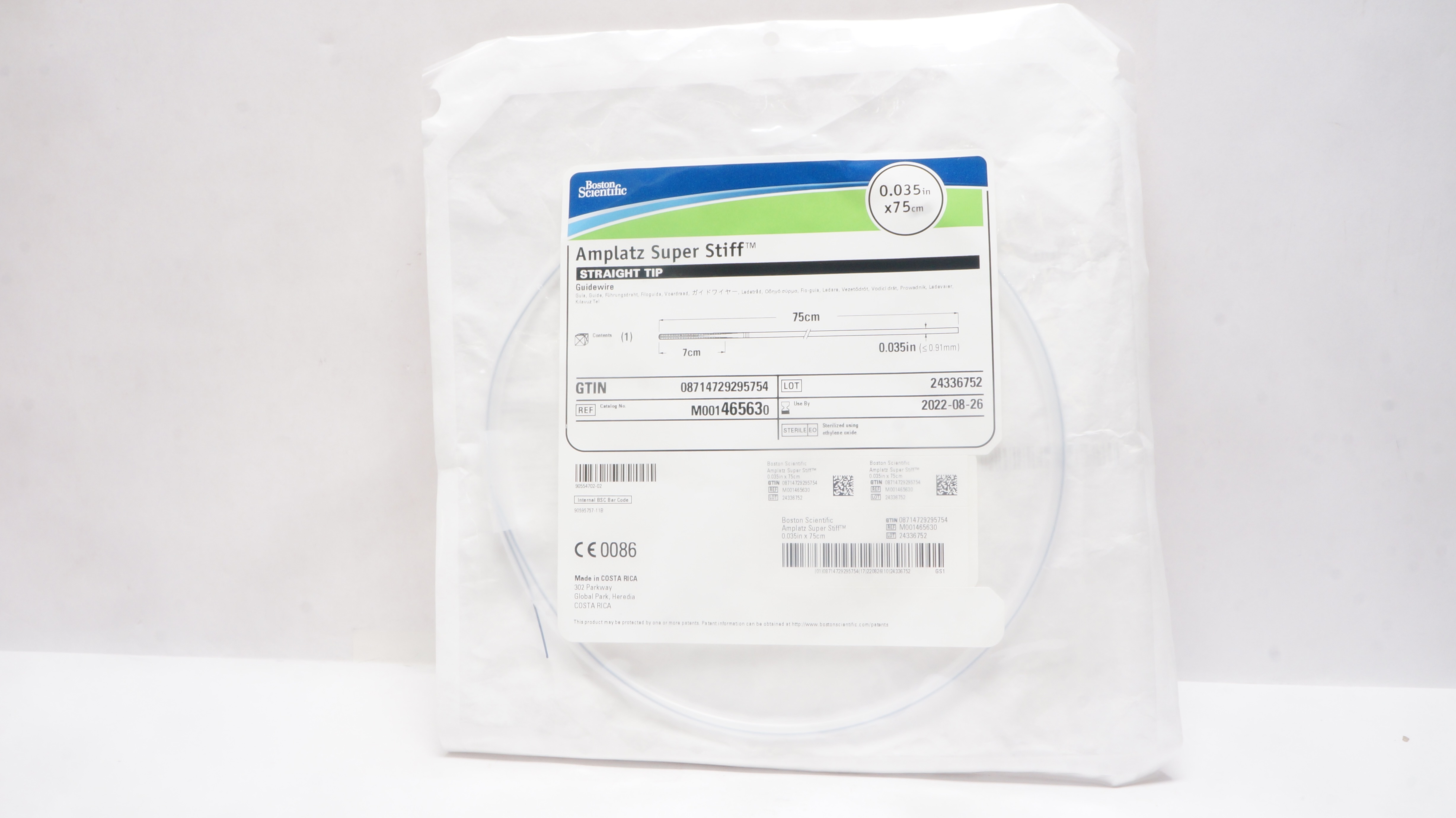 Boston Scientific M001465630 Amplatz Super Stiff Guidewire 0.35In x 75cm (x)