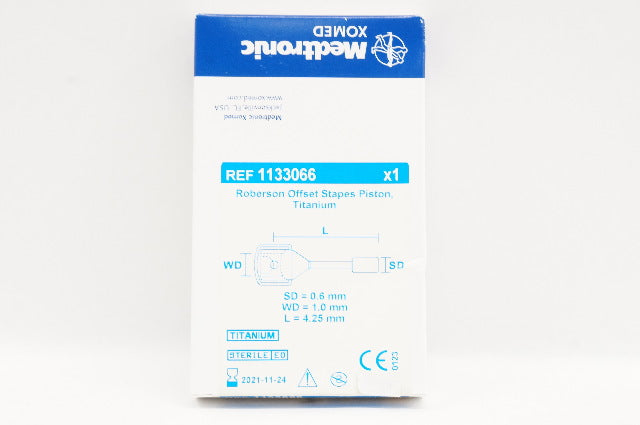 Medtronic 1133066 Roberson Offset Stapes Piston Titanium (x)