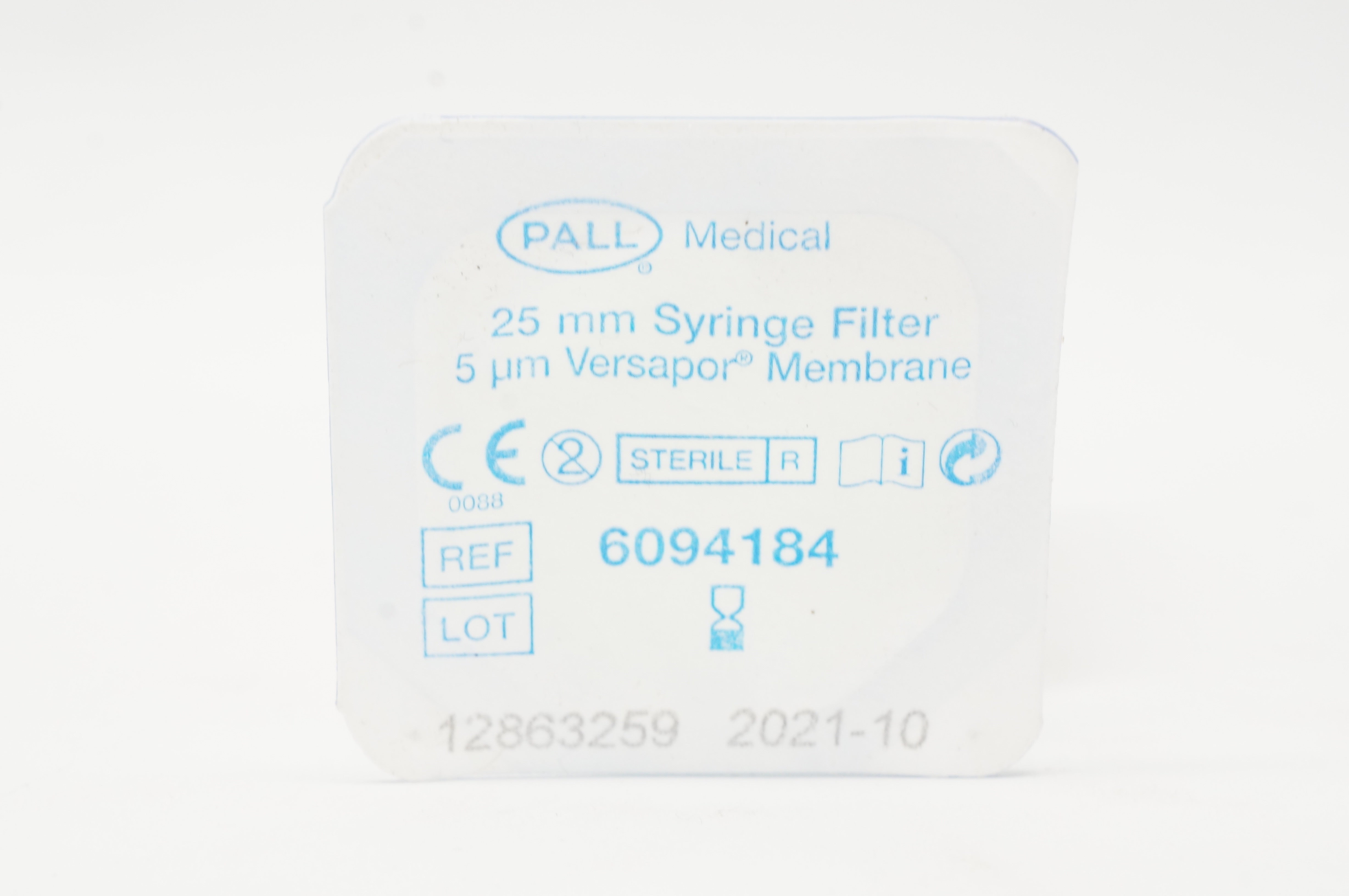 Pall Medical 6094184 25mm Syringe Filter 5µm Versapor Membrane