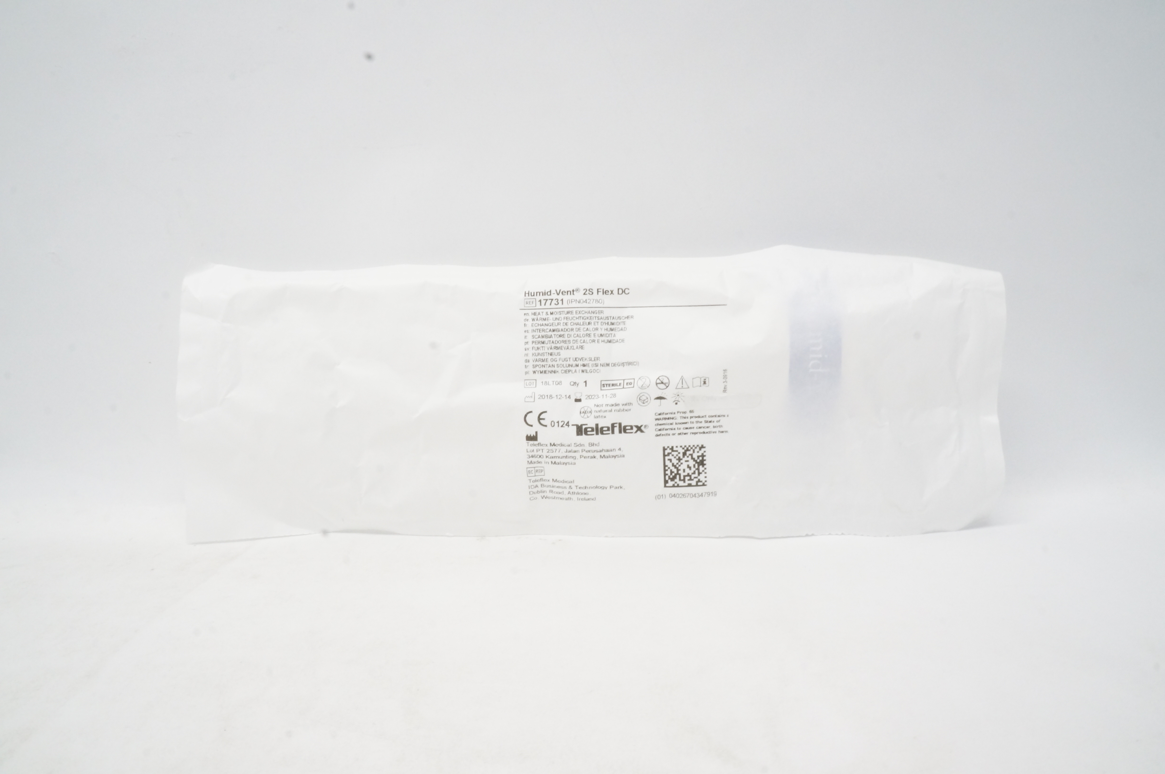 Teleflex 17731 Humid-Vent 2S Flex DC