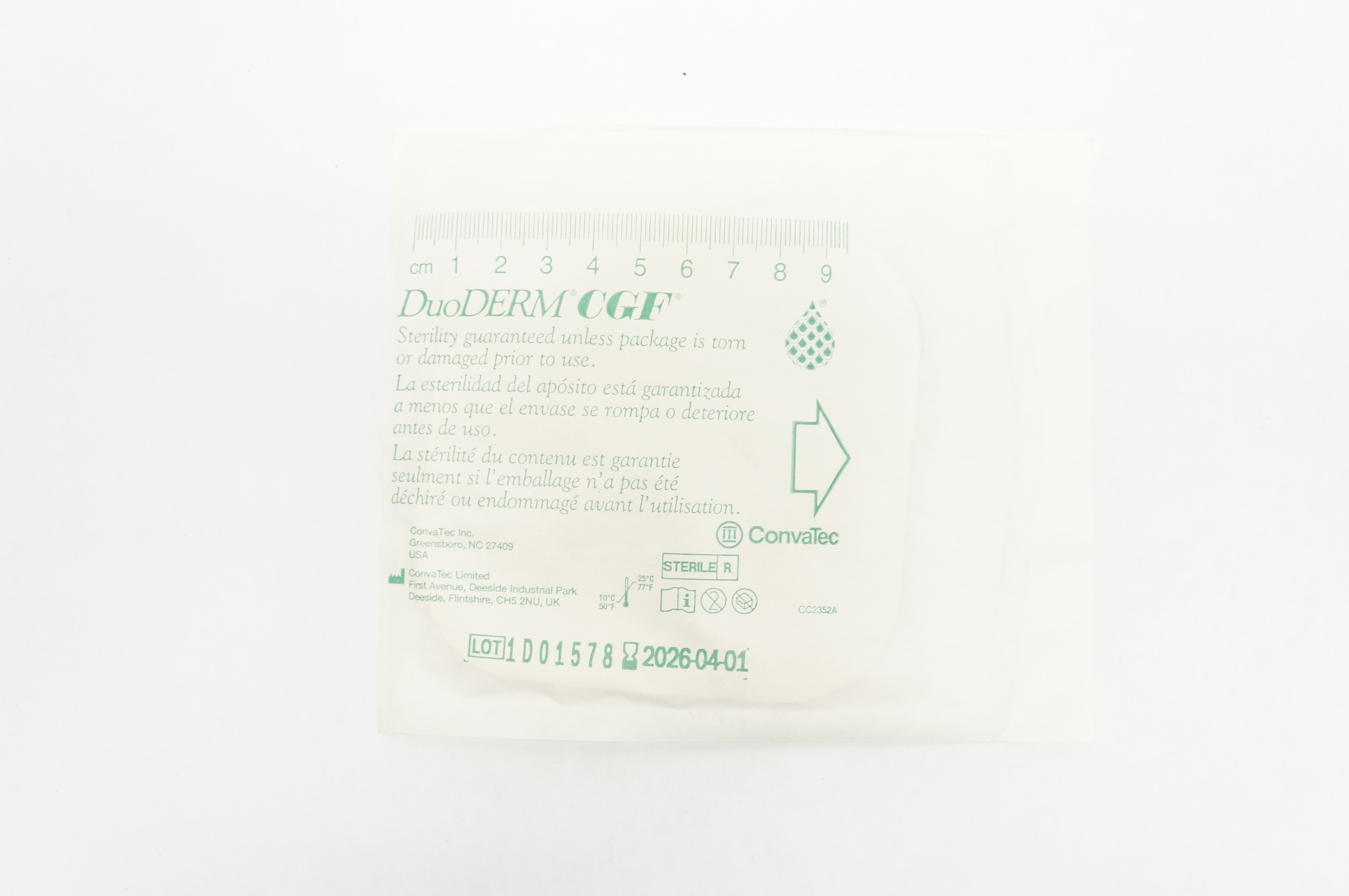 ConvaTec CC2352A DuoDERM CGF Dressing