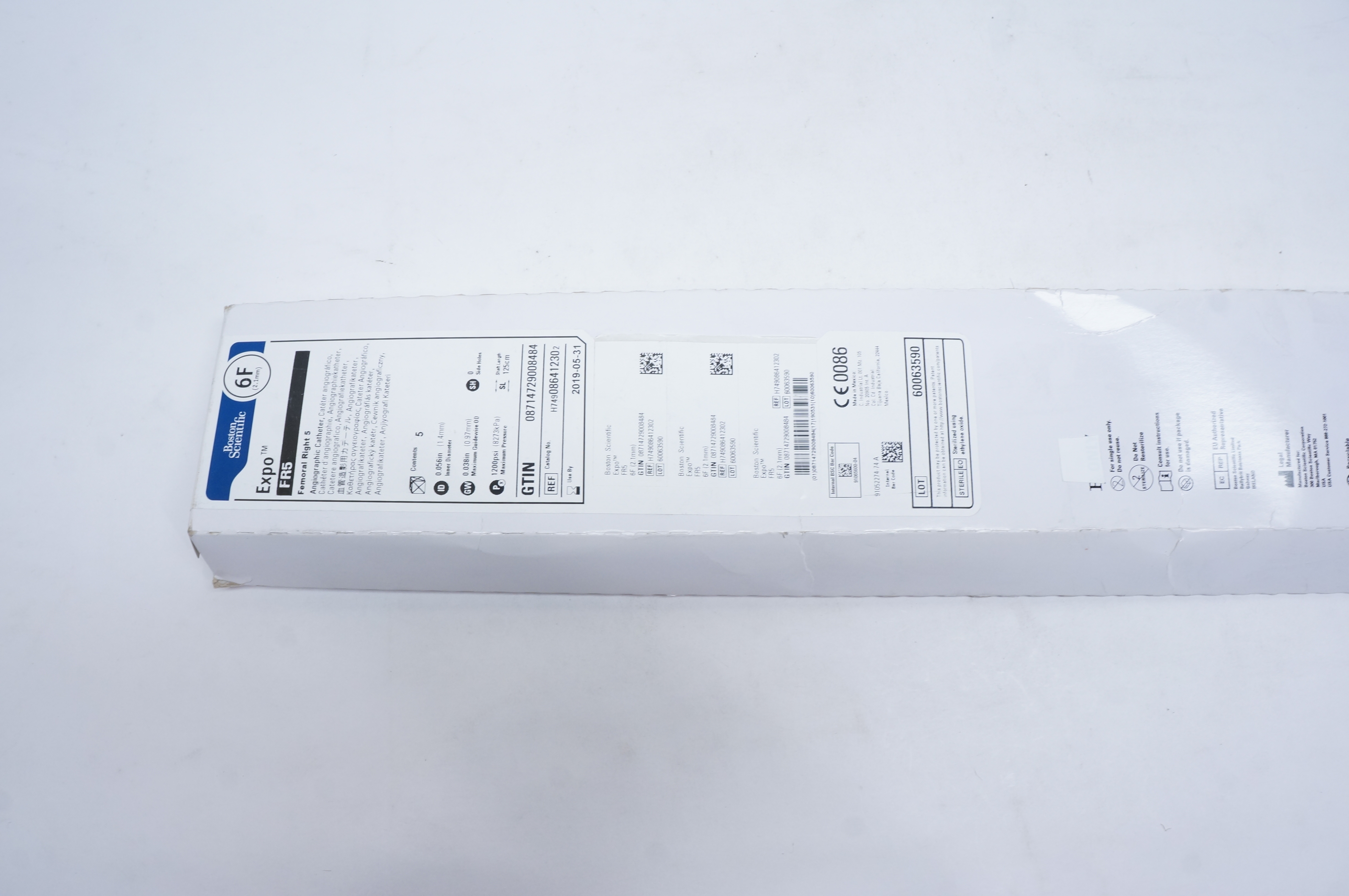 Boston Scientific 08641230 Expo FR5 Femoral Right 5, 6F (x) ~ Box of 5
