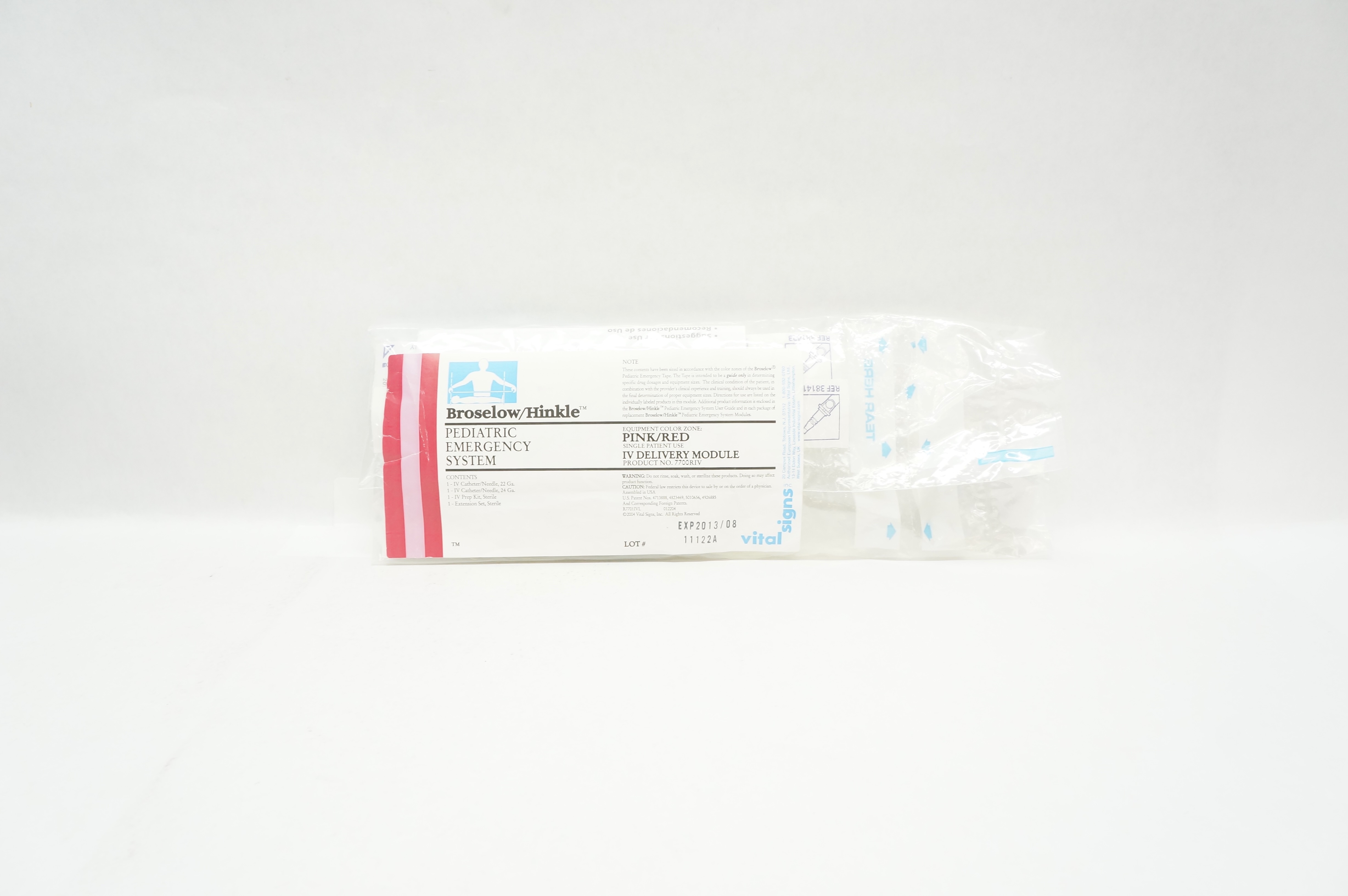 Vital Signs 7700RIV Broselow/Hinkle Pediatric Emergency System Pink/Red (x)