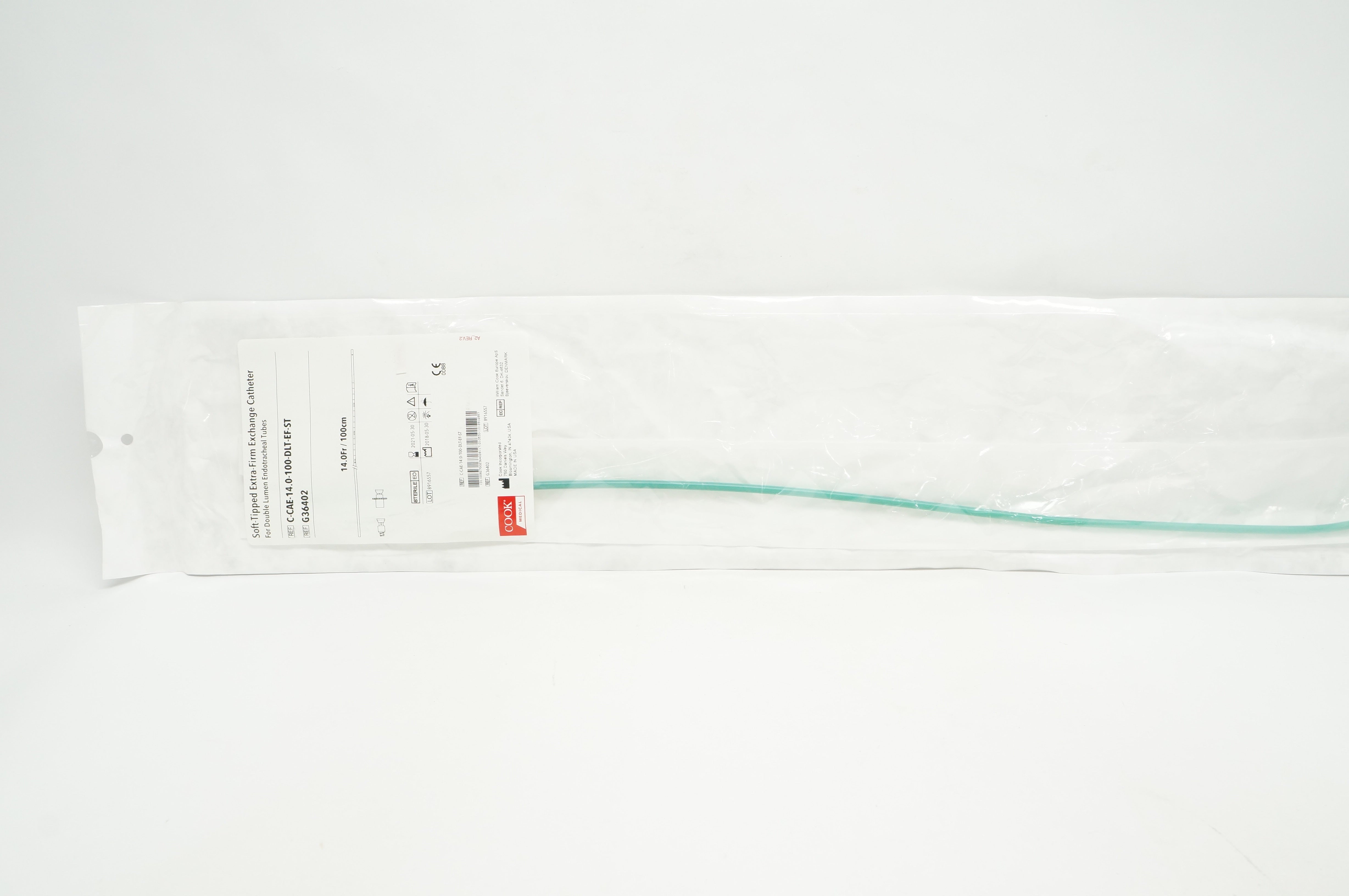Cook Medical G36402 Soft-Tipped Extra-Firm Exchange Cath. 14Fr. (x)