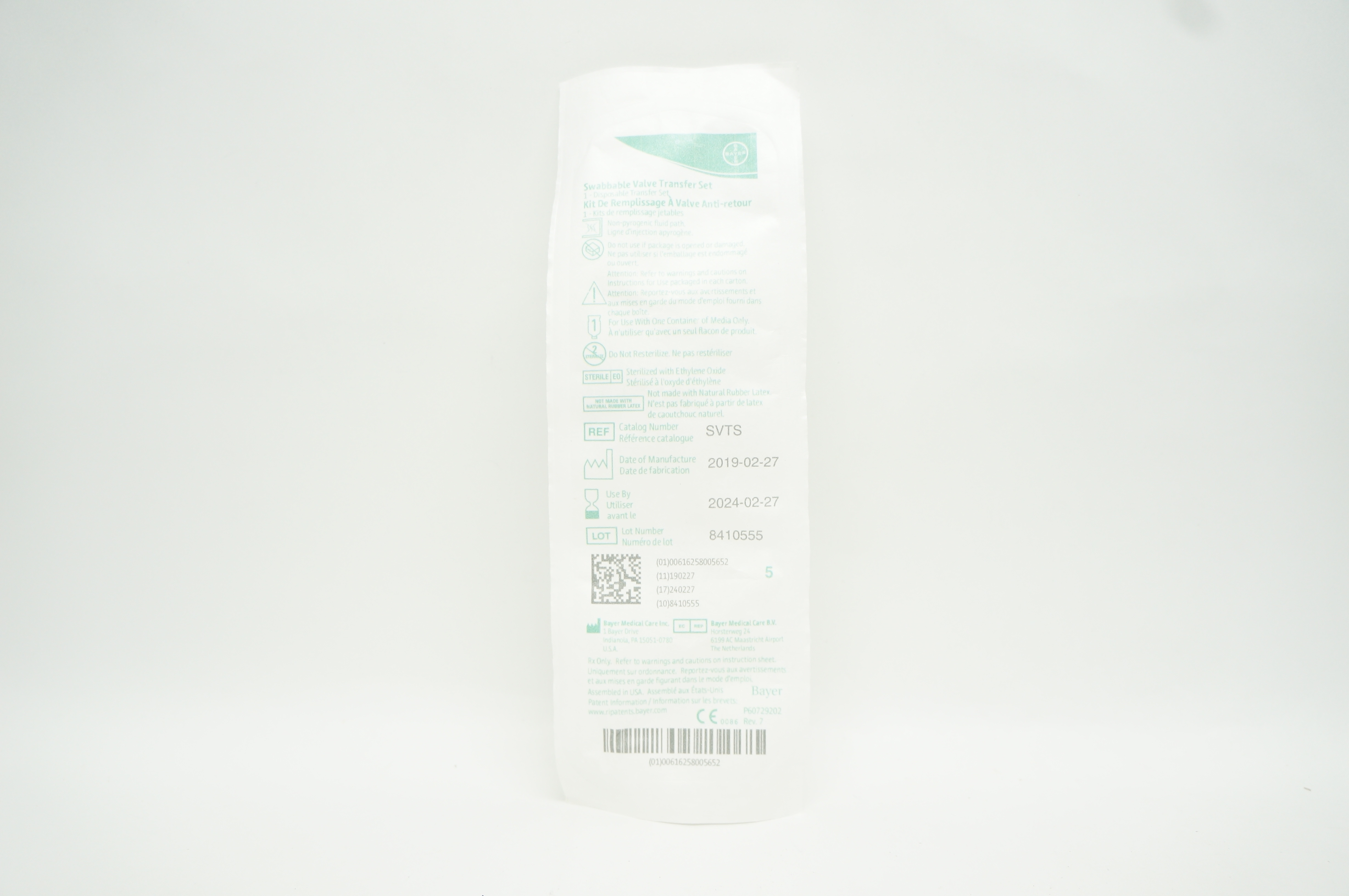 Bayer Medical SVTS Swabbable Valve Transfer Set