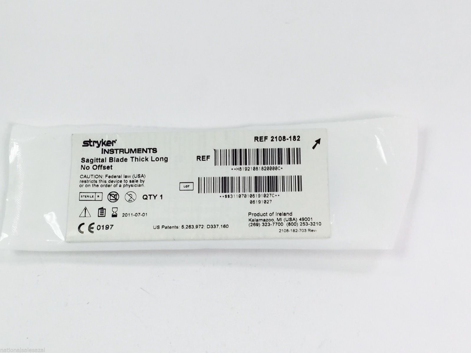 2108-182 ~ Stryker Blade Thick Long No Offset (x)  