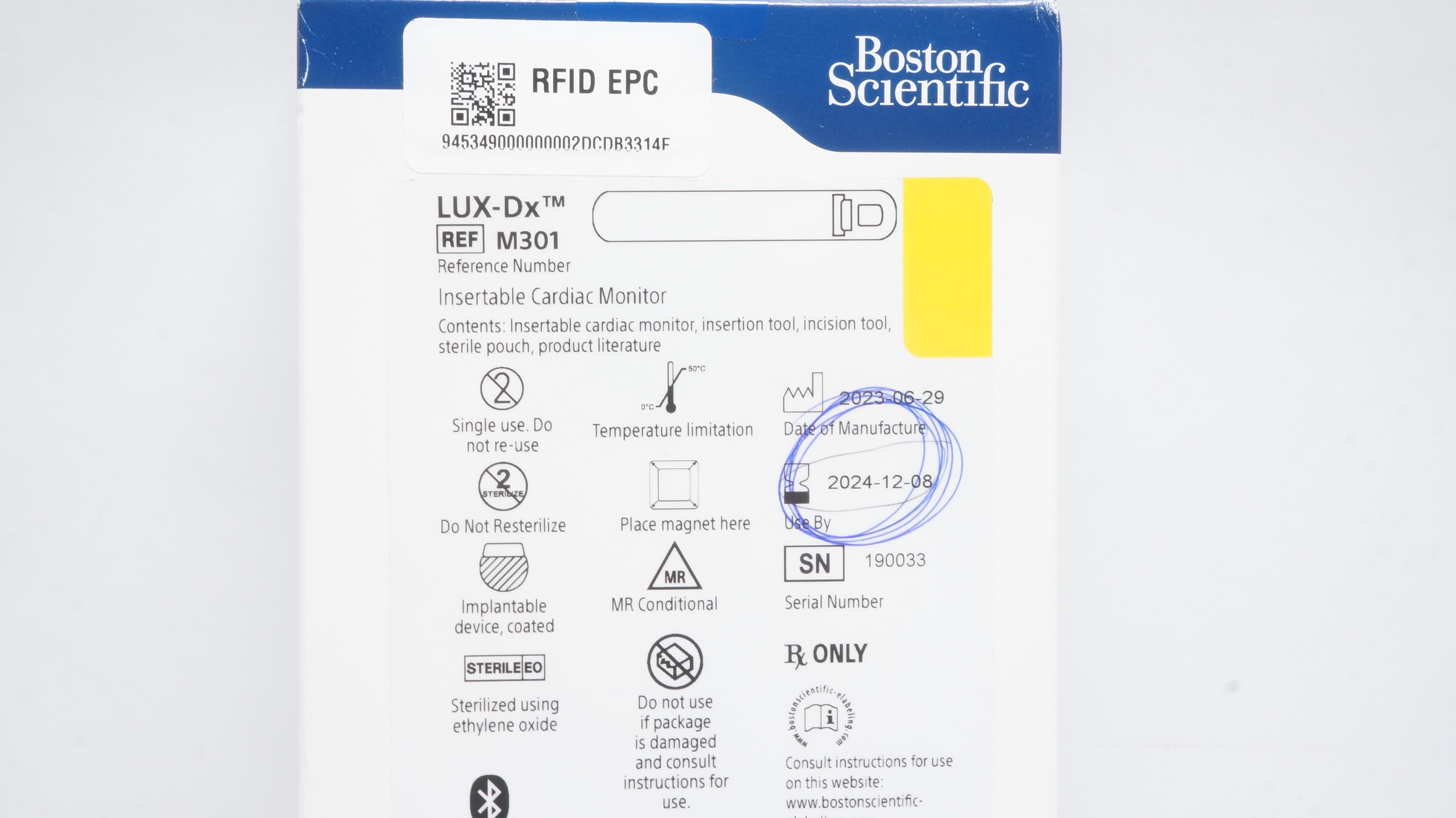 Boston Scientific M301 LUX-Dx Insertable Cardiac Monitor (x)