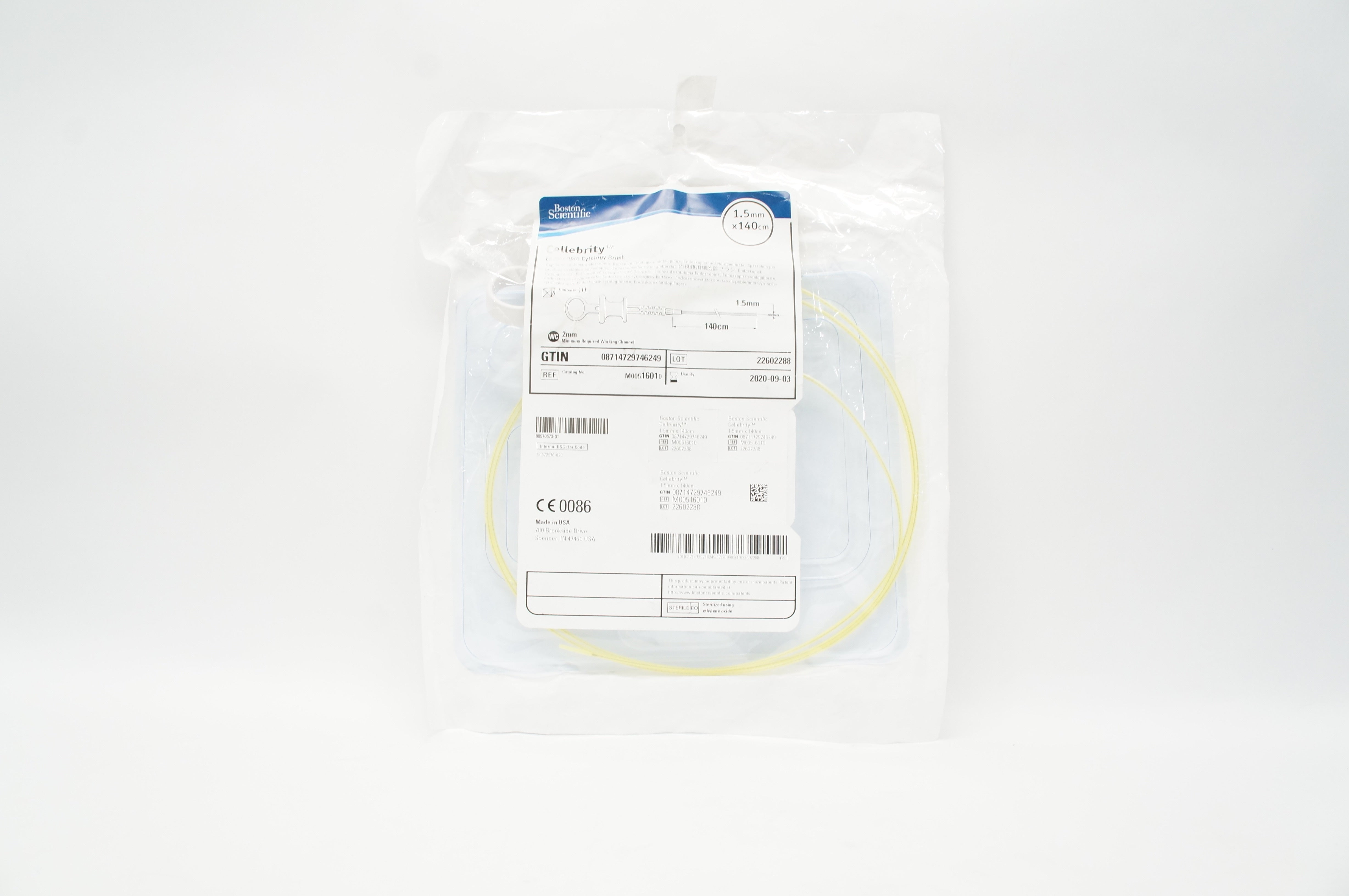 Boston Scientific 1601 Cellebrity Endoscopic Cytology Brush,1.5mmx140cm (x)