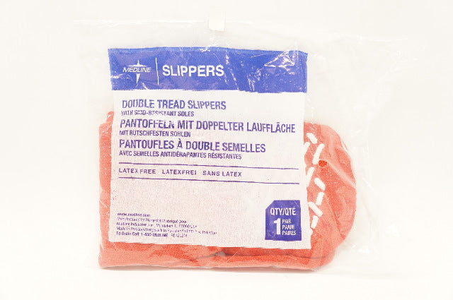 Medline 1Pair Double Tread Slippers S