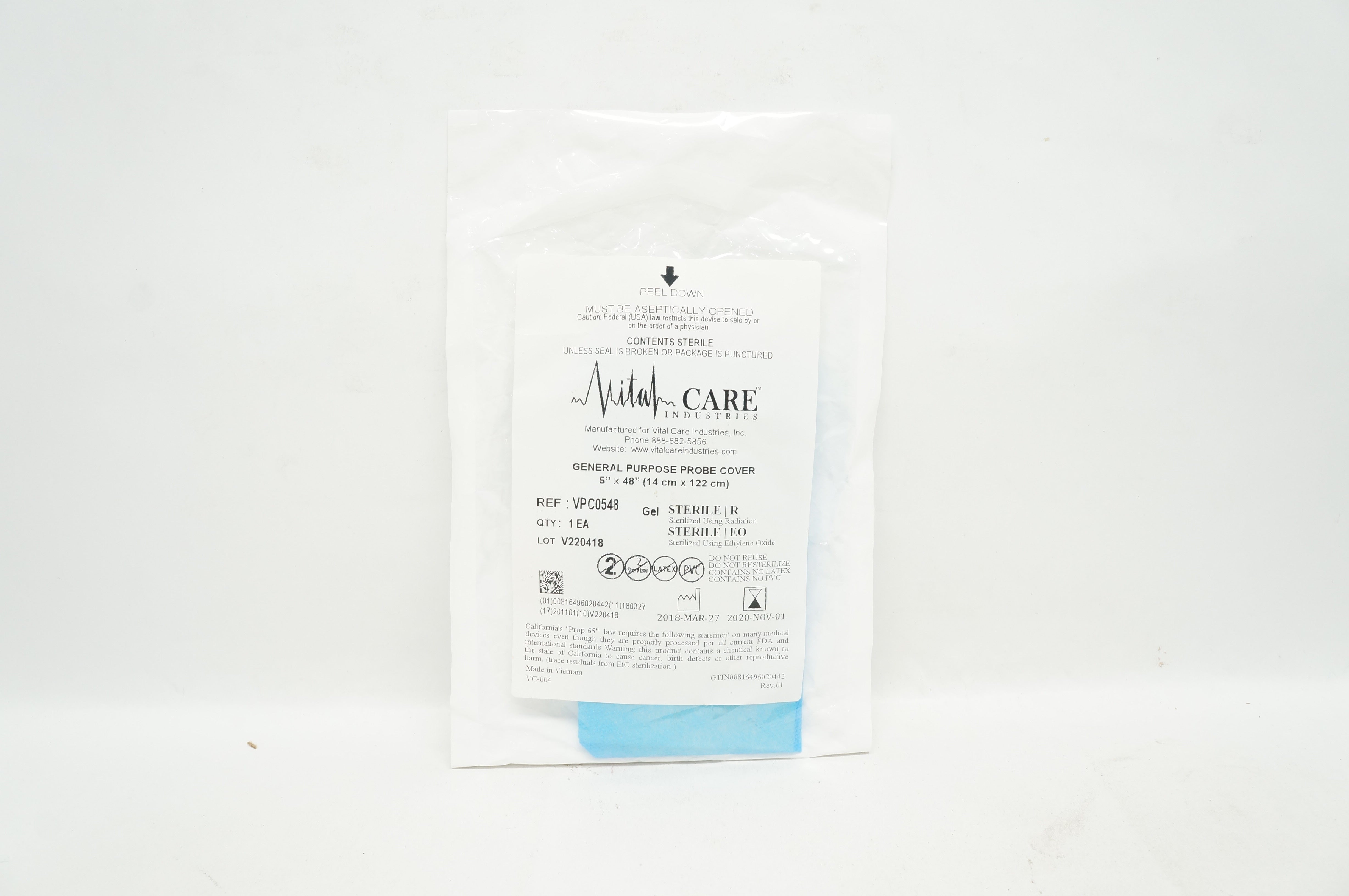 Vital Care VPC0548 General Purpose Probe Cover 5inch x 48inch (x)