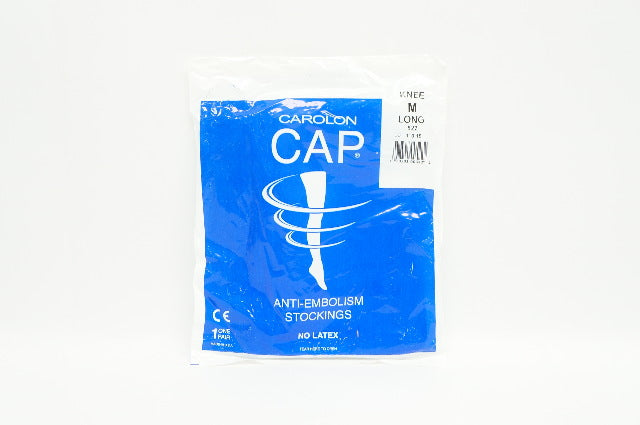 Carolon 522 CAP Anti-Embolism Stockings, KNEE Medium Long