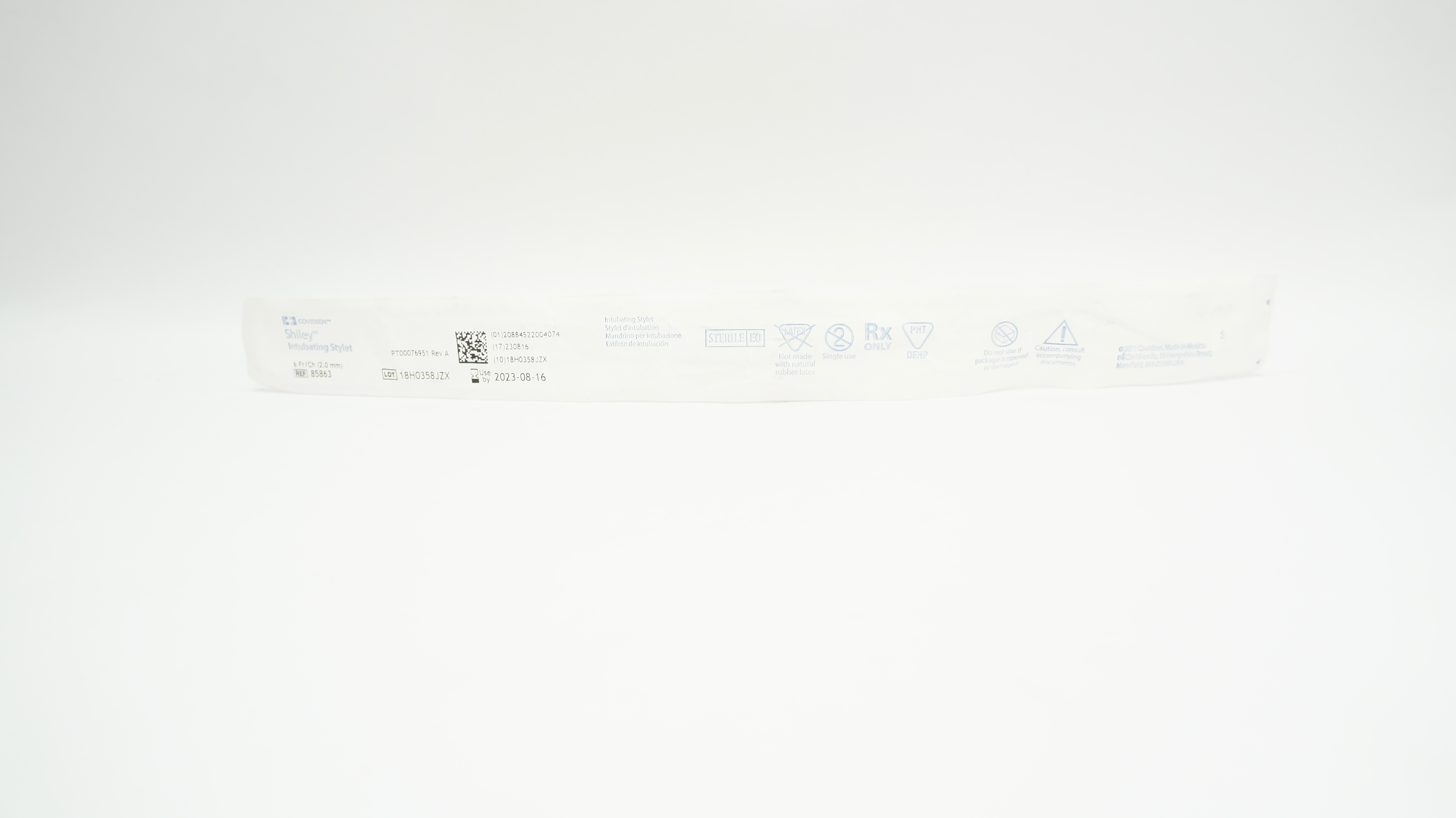 Covidien 85863 Shiley Intubating Stylet 6Fr/Ch (x)