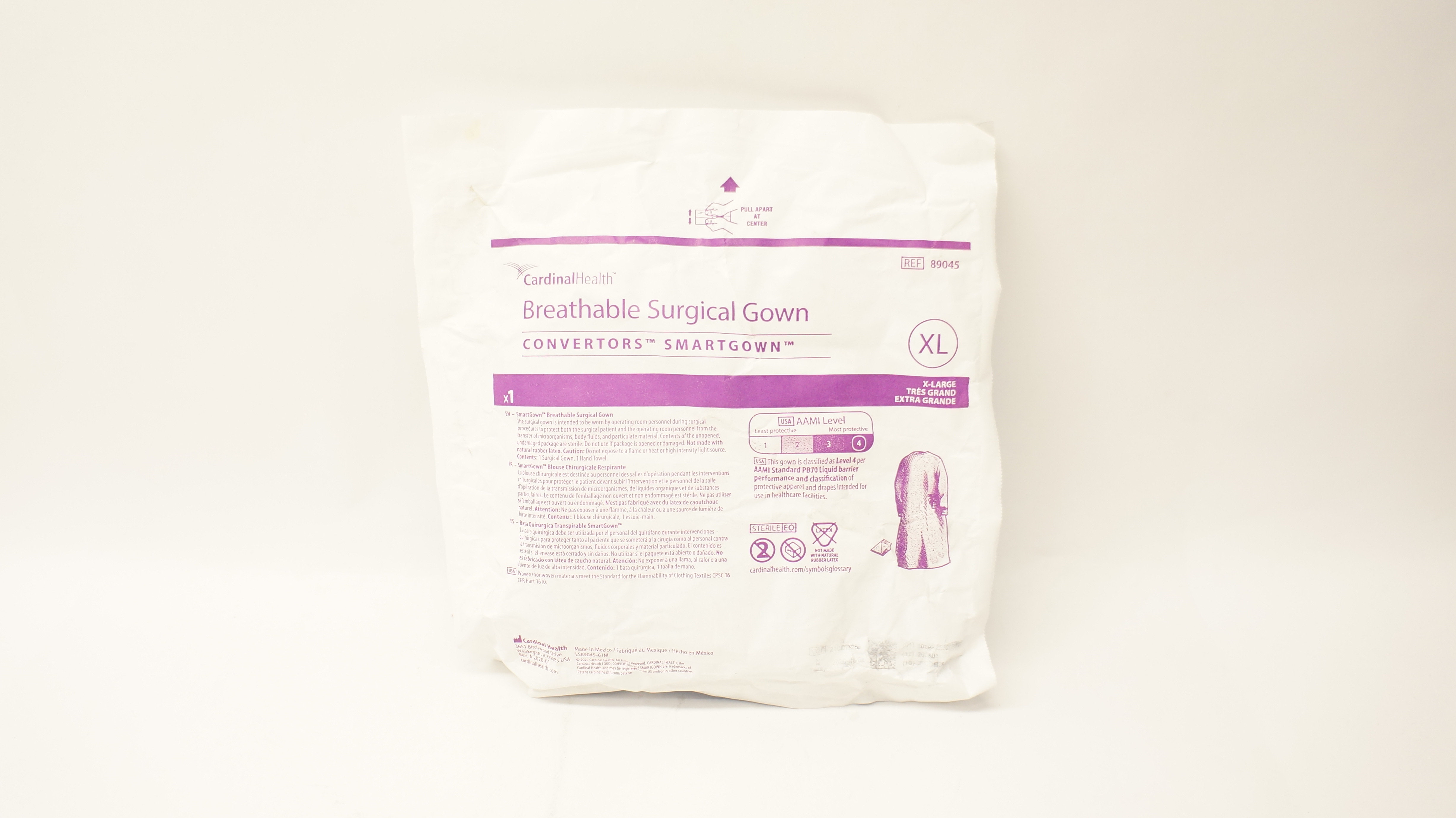 Cardinal Health 89045 Convertors Smartgown Breathable Surgical Gown X-Large