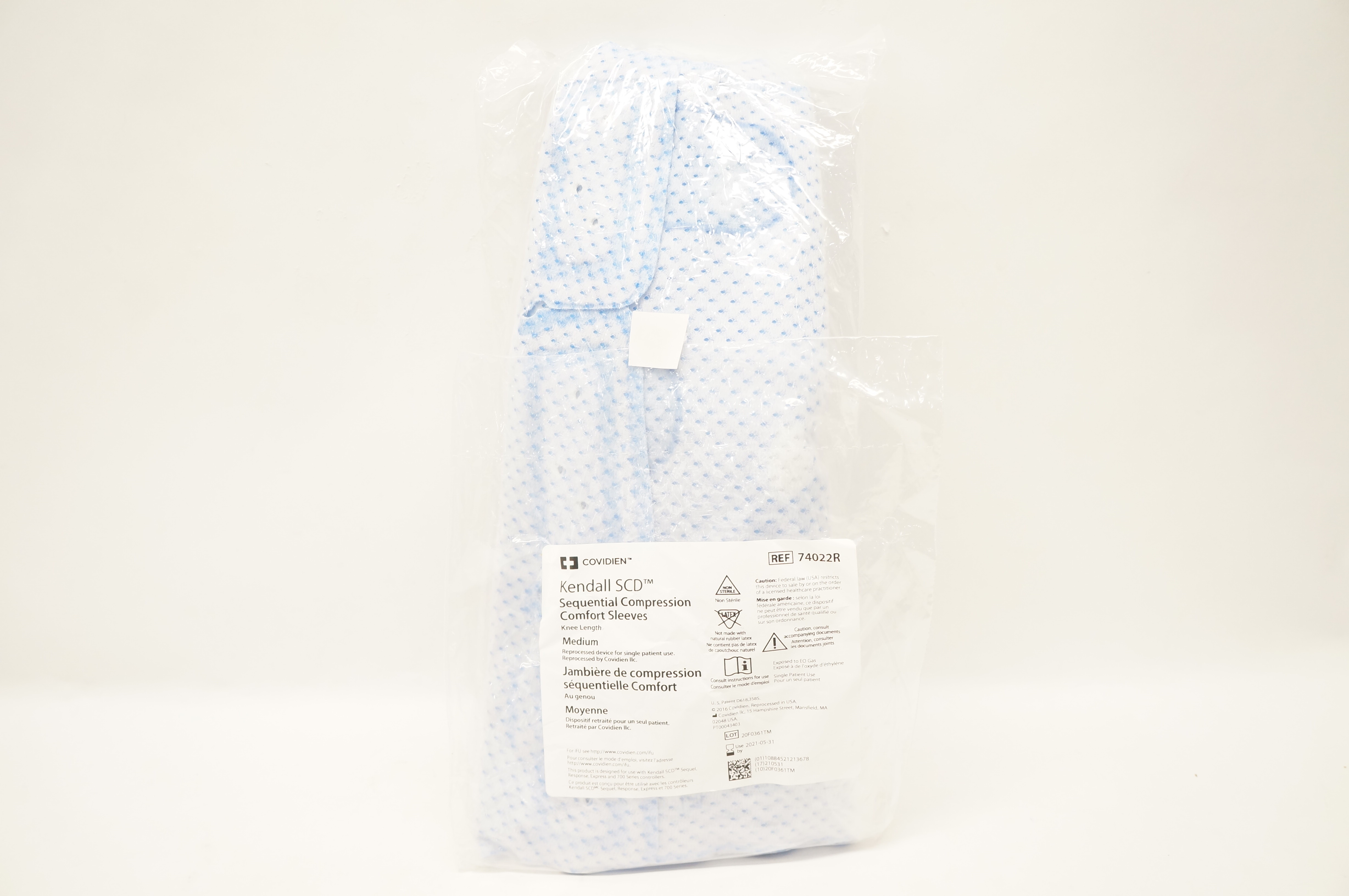 Covidien 74022R Kendall SCD Sequential Compression Comfort Sleeves, Medium (x)