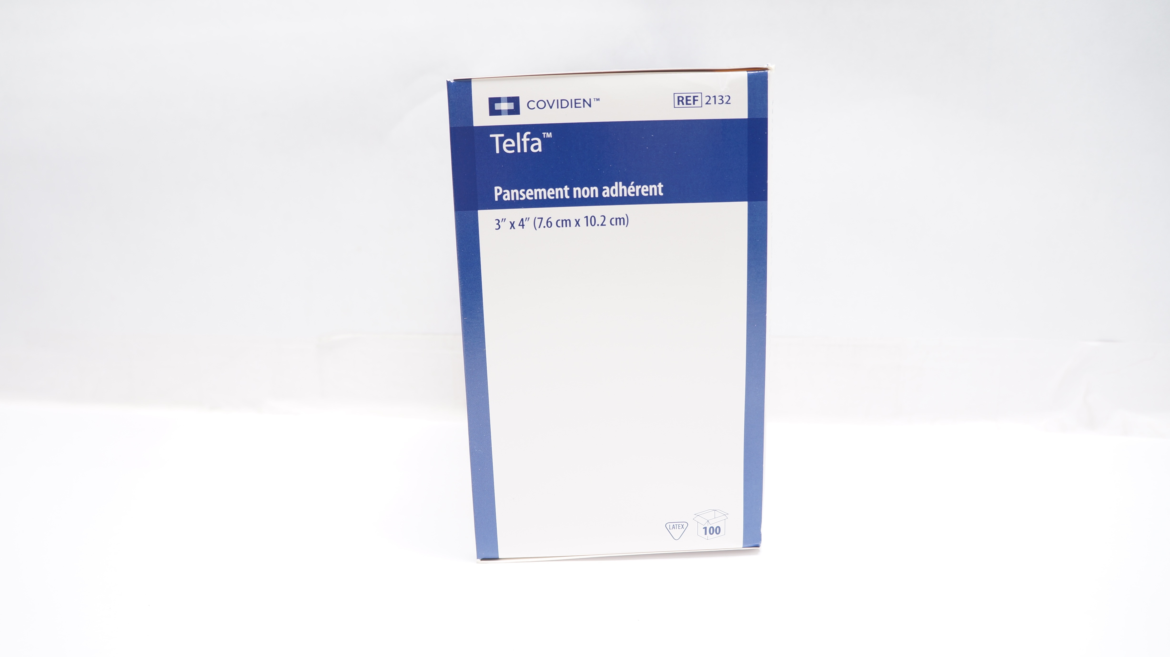 Covidien 2132 Telfa Non-Adherent Dressing 3In x 4In - Box of 100