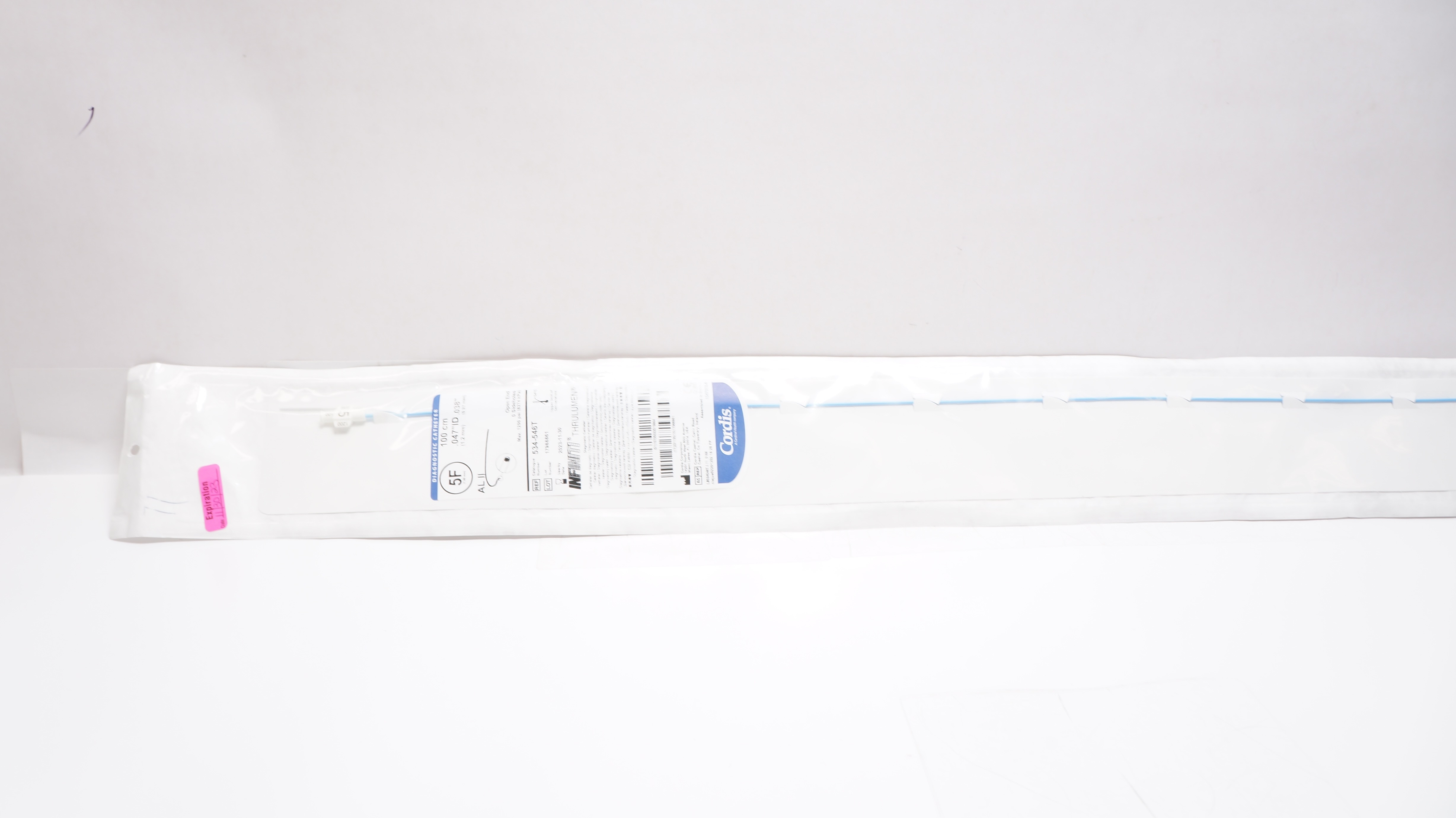 Cordis 534-546T Diagnostic Cath. AL II 5F x 100cm x .047 x .038inch (x)