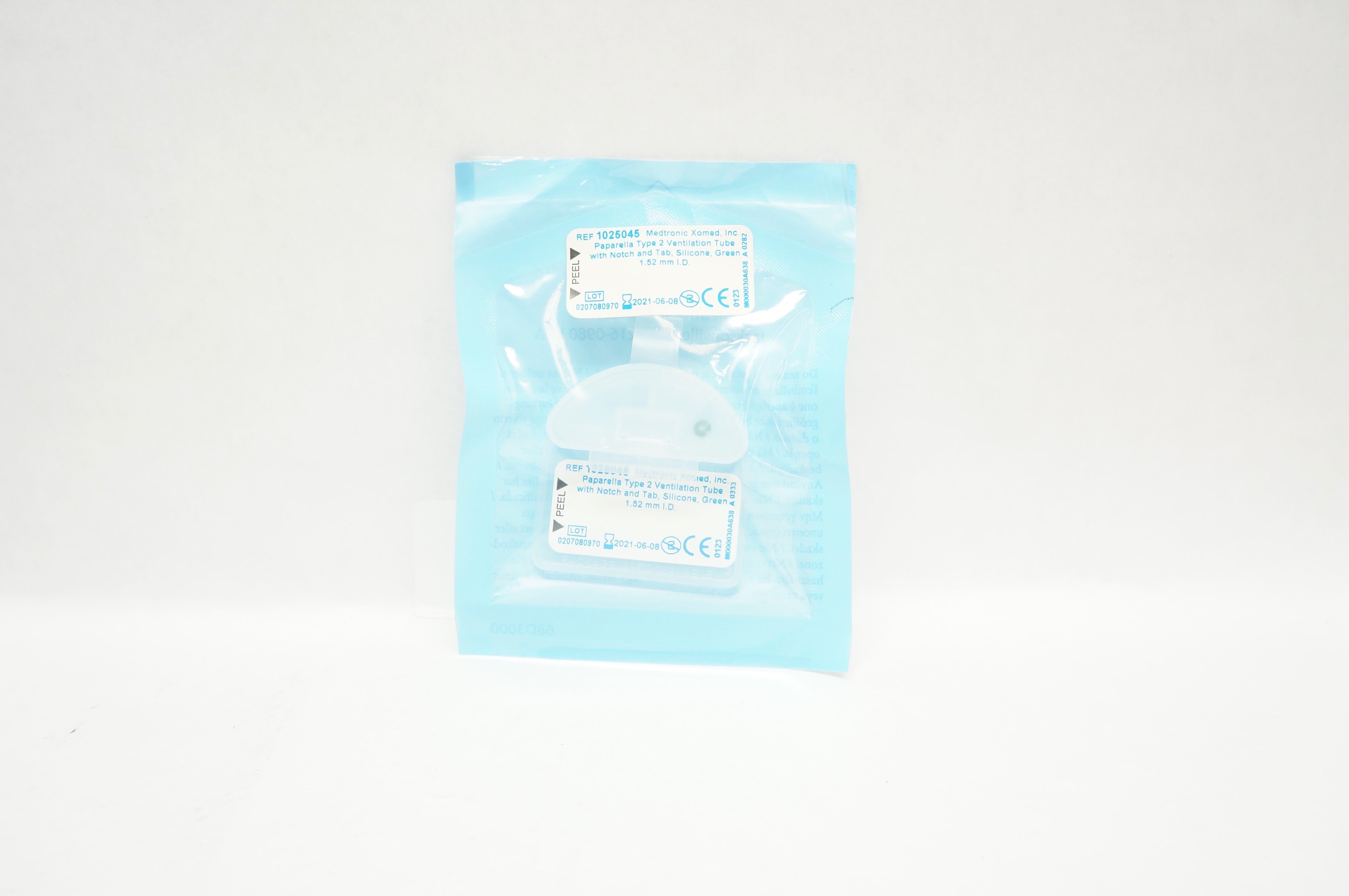 Medtronic 1025045 Paparella Type 2 Ventilation Tube with Notch & Tab 1.52mm (x)