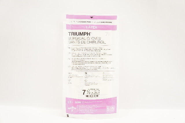 Medline MSG2275 Surgical Triumph Gloves Latex Powder-Free 7-1/2