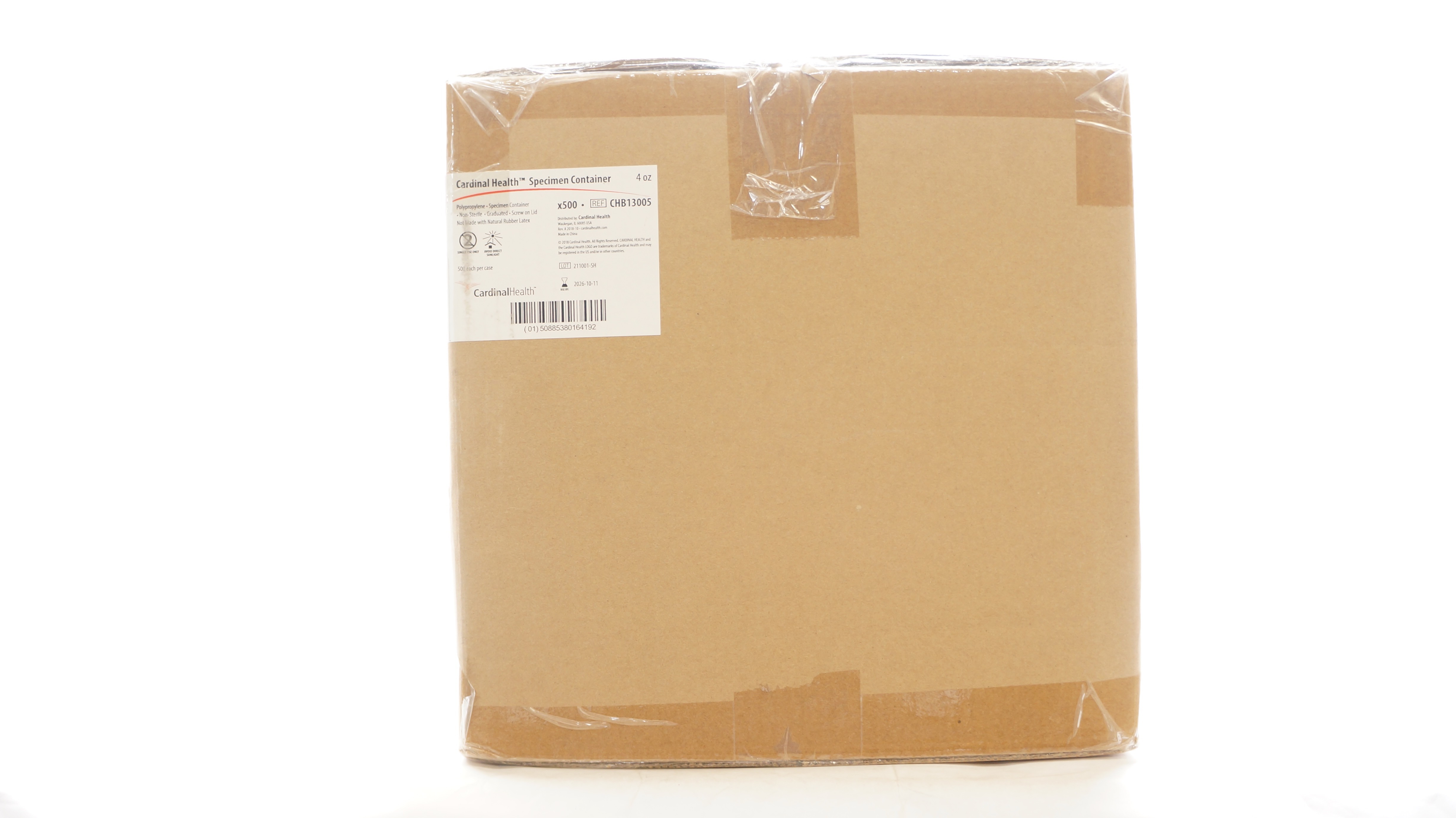 Cardinal Health CHB13005 Specimen Container 4oz - Case of 500