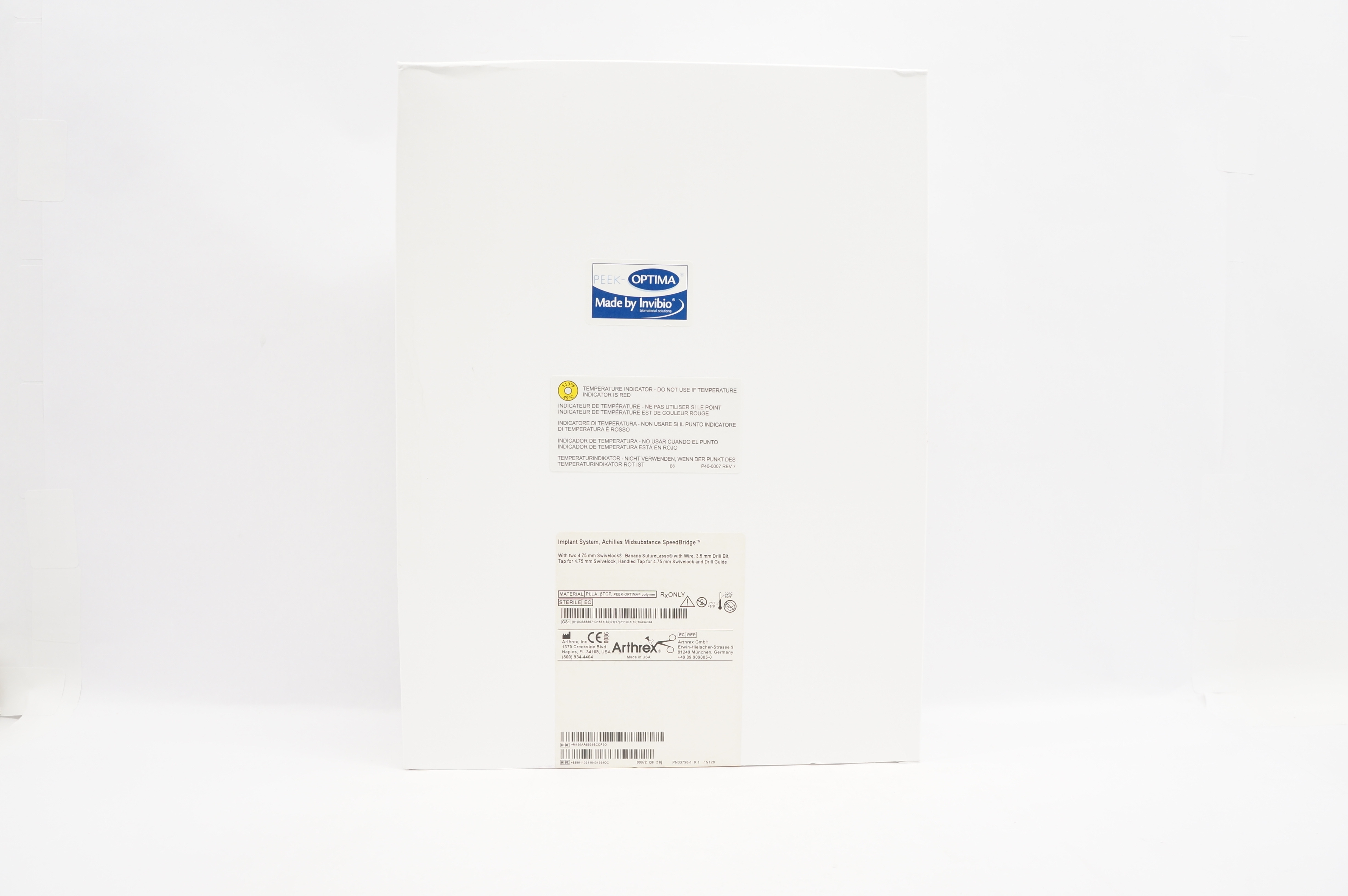 Arthrex AR-8929BC-CP Implant System Achilles Midsubstance SpeedBridge (x)