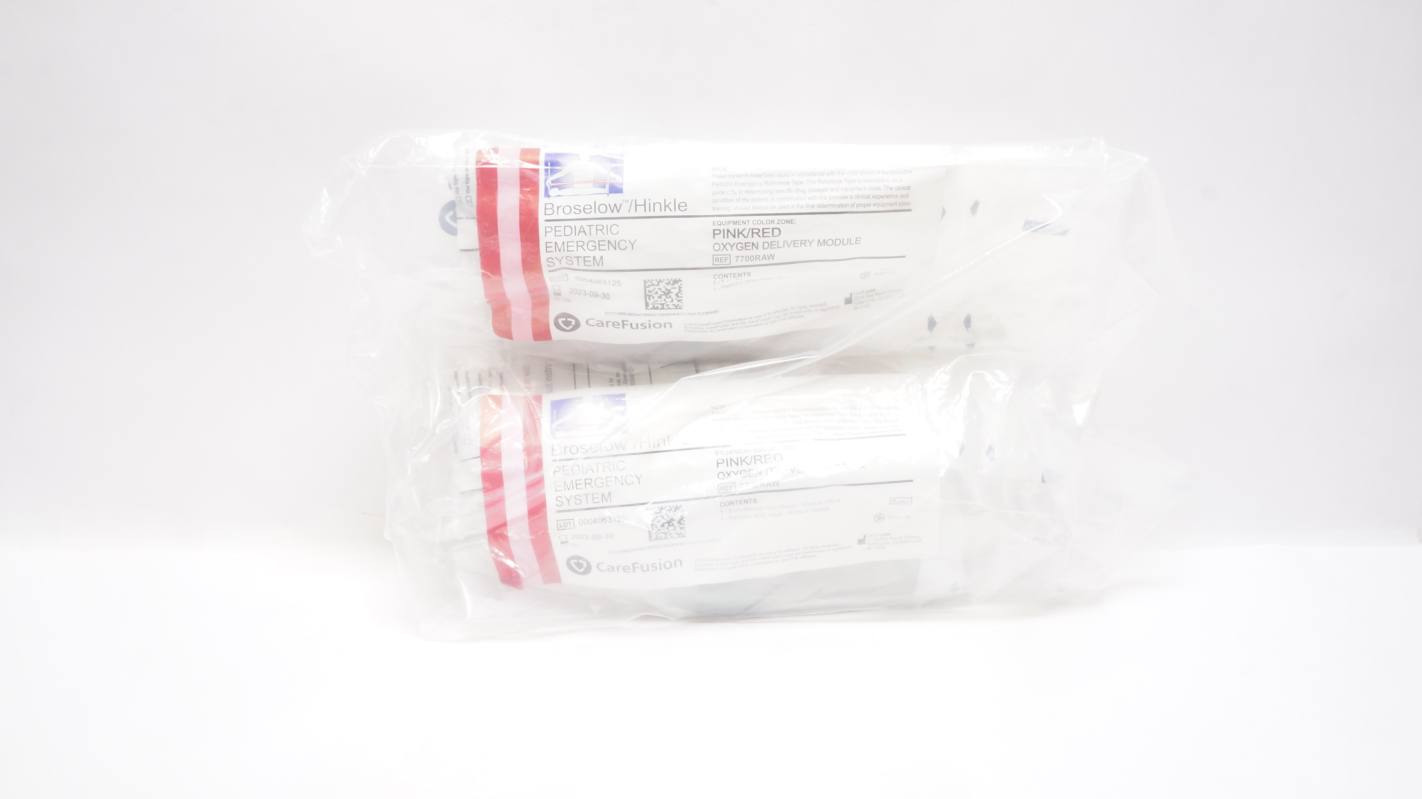 Vyaire 7700RAW Broselow/Hinkle Pediatric Oxygen Delivery Module Pink/Red