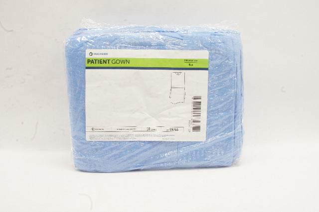 Halyard 69766 Patient Gown Universal Size Blue - Pack of 10