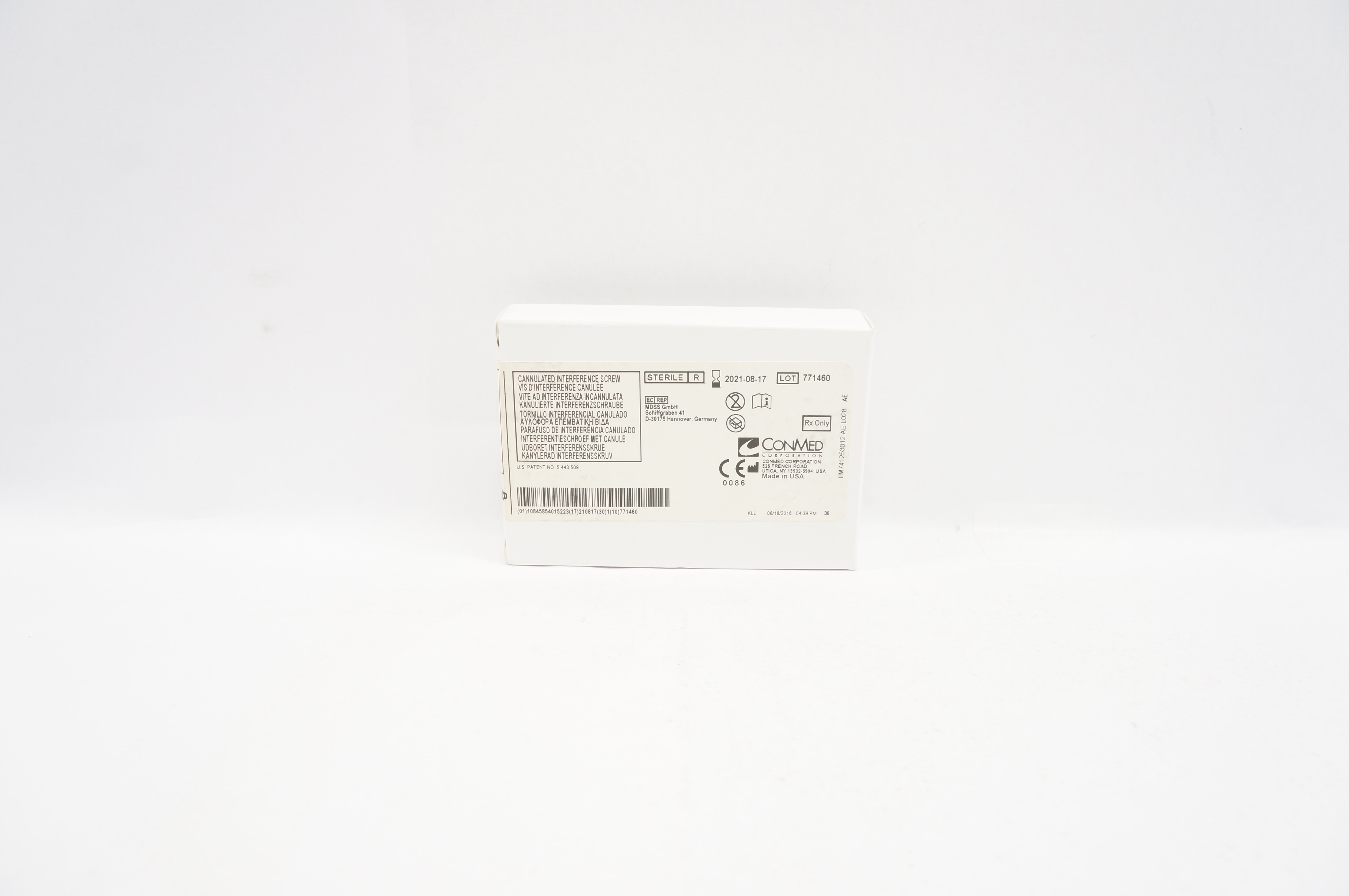 Conmed C8810 Propel Cannulated Interference Screw 8mm x 25mm  (x)