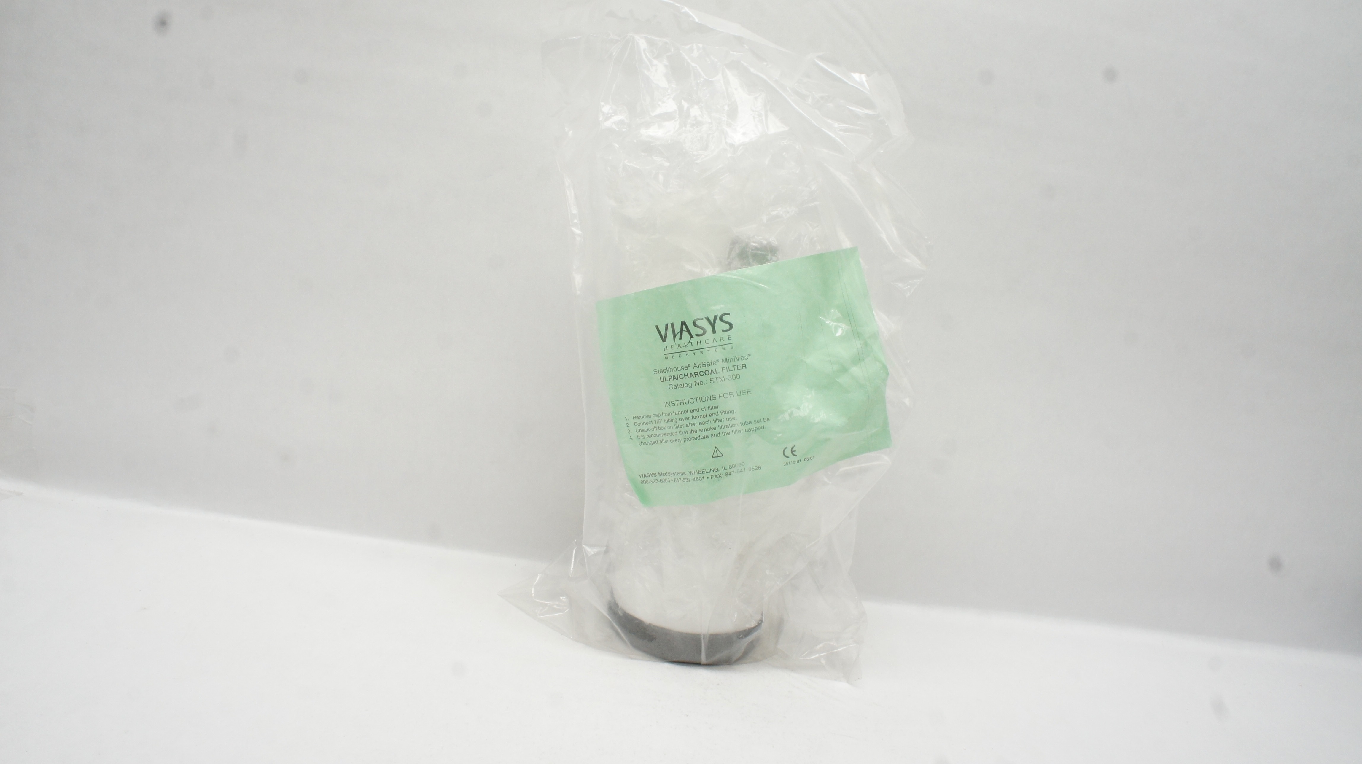 Viasys Healthcare STM-300 Stackhouse AirSafe MiniVac ULPA/Charcoal Filter