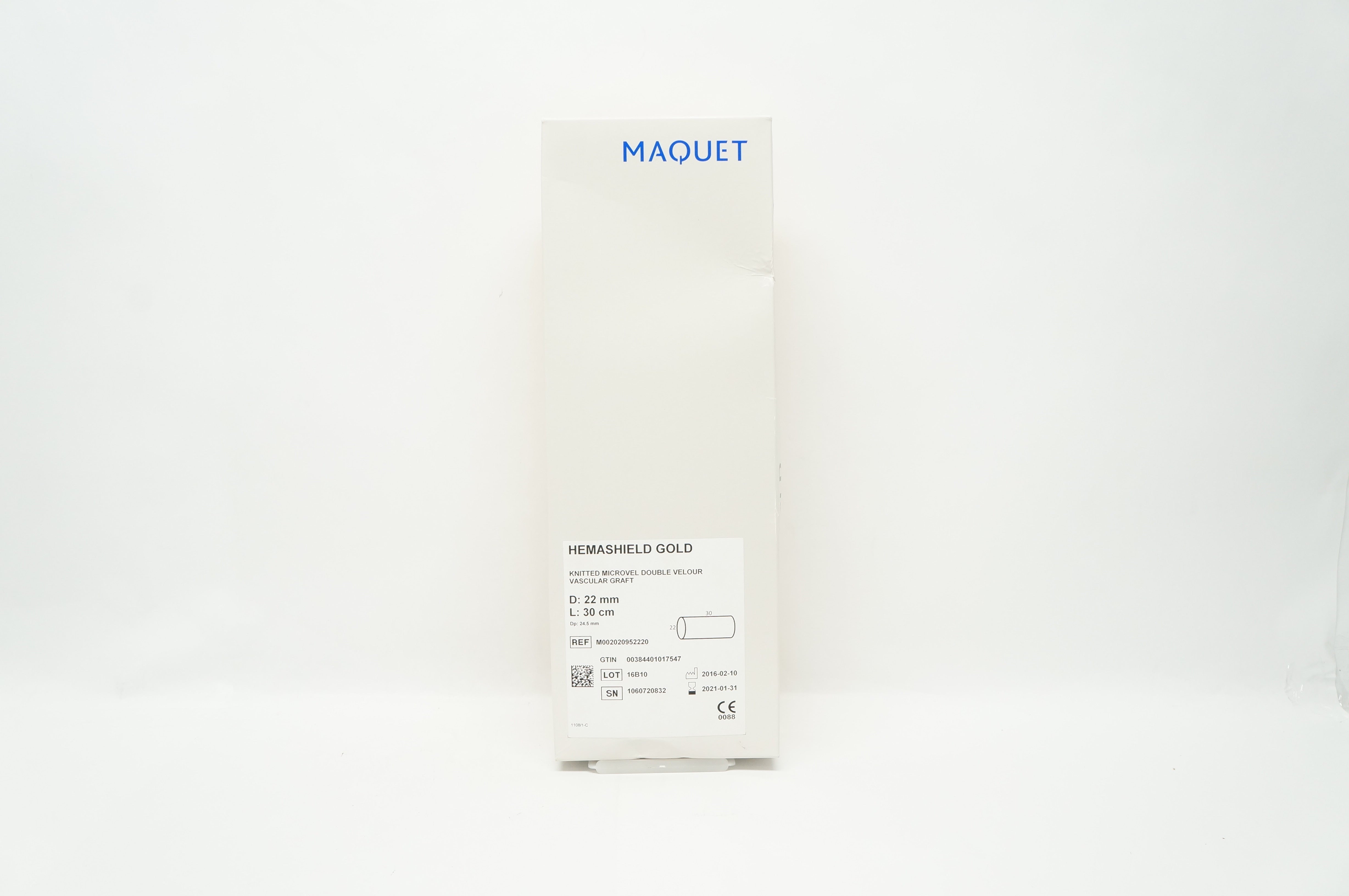 Maquet M002020952220 Knitted Microvel Double Velour Vascular Graft (x)