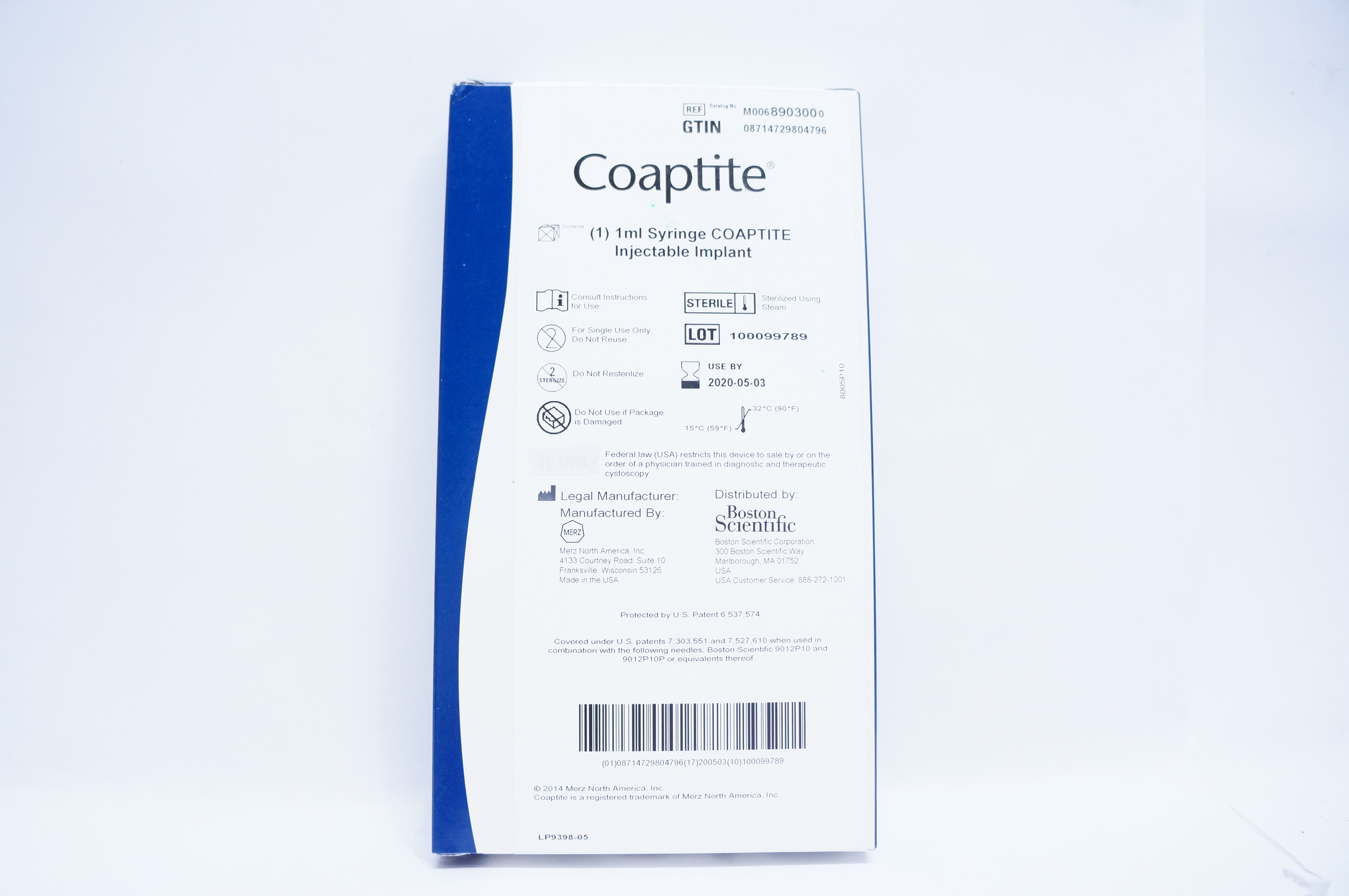 Boston Scientific 890300 Coaptite 1ml Syringe Injectable Implant (x)