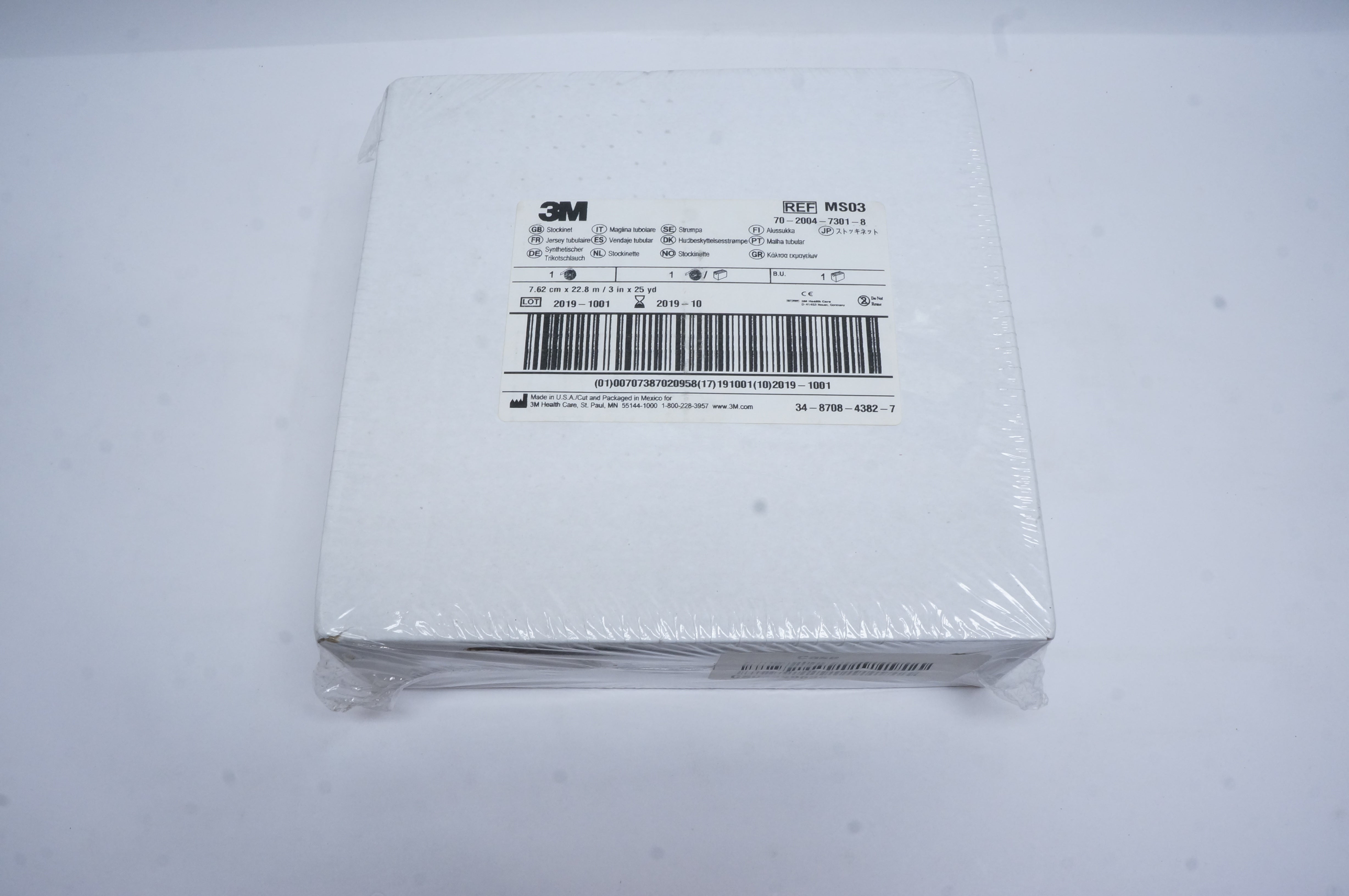 3M MS03 Stockinet 3inch x 25yd. (x)