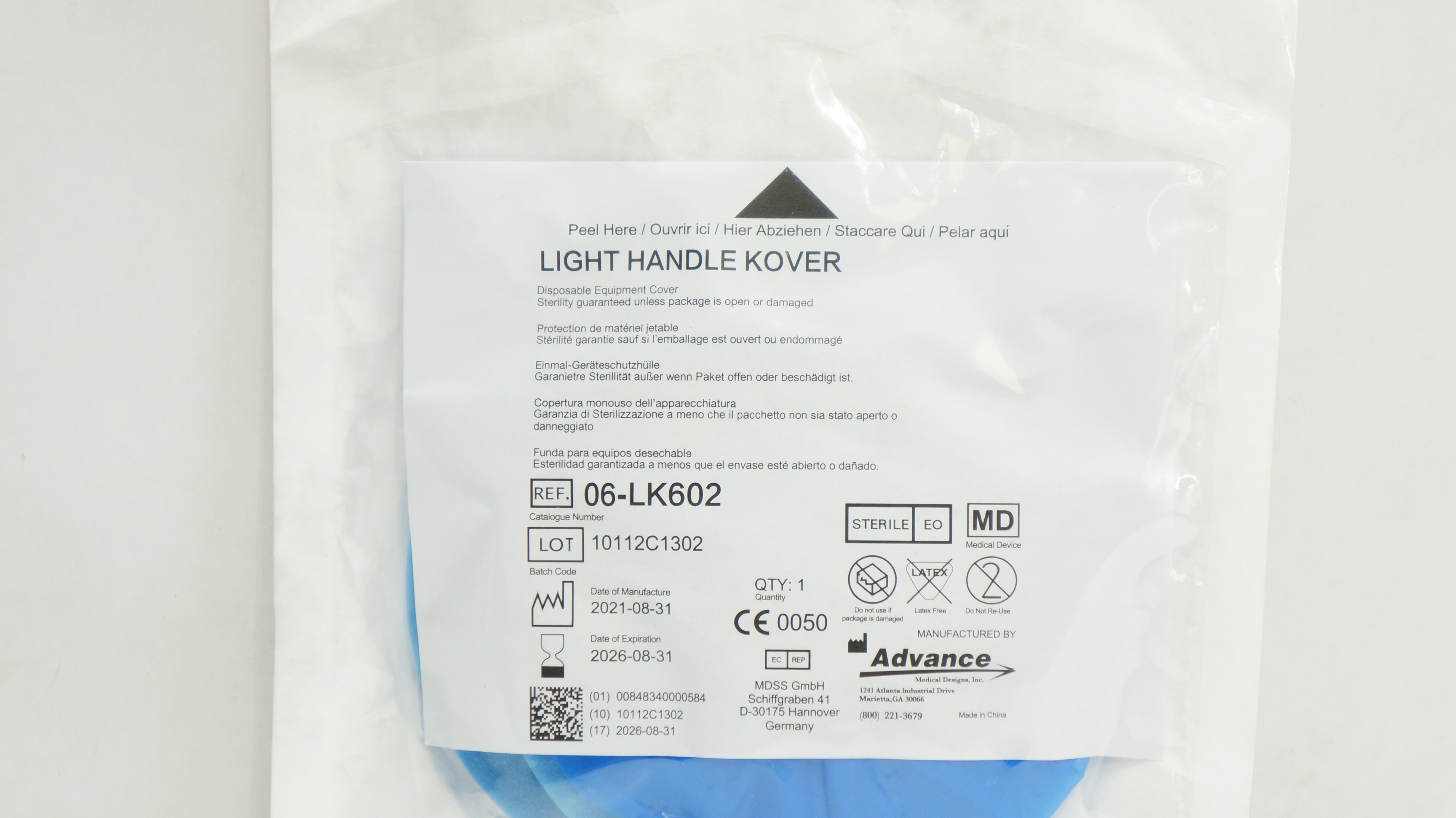 Advance Medical 06-LK602 Disposable Equipment Cover (Light Handle Kover)