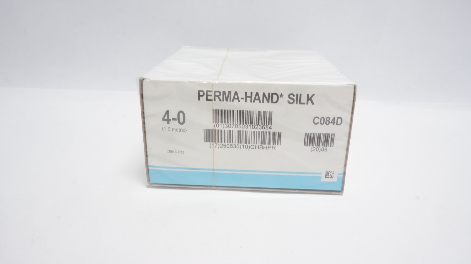ETHICON C084D PERMA-HAND SILK Sutures 4-0 18" Black Braided