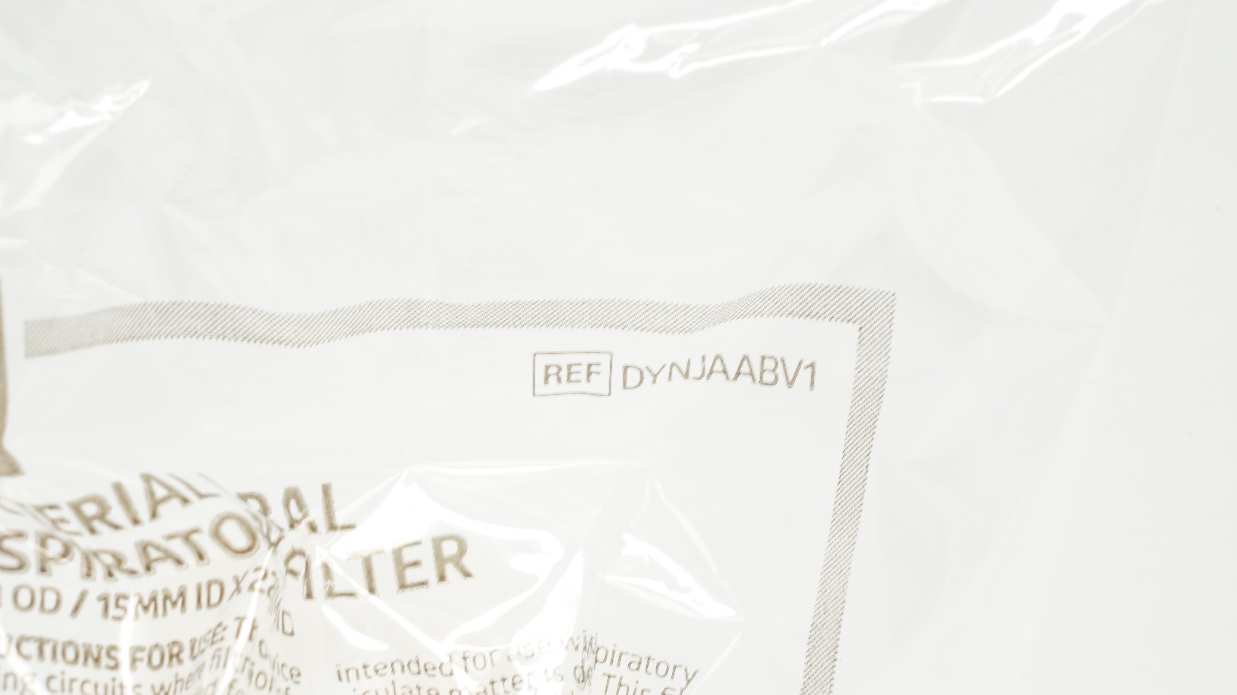 Medline DYNJAABV1 Bacterial Respiratory Filter 22mm OD/15mm ID x 22mm ID