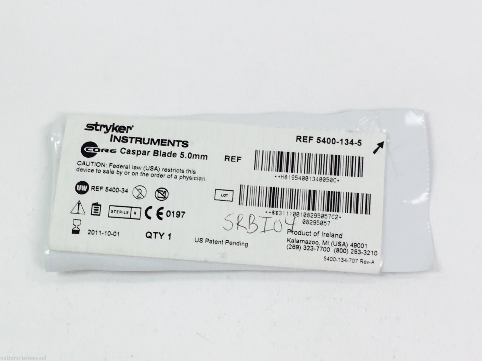 5400-134-5 ~ Stryker Caspar Blade 5.0mm (x)
