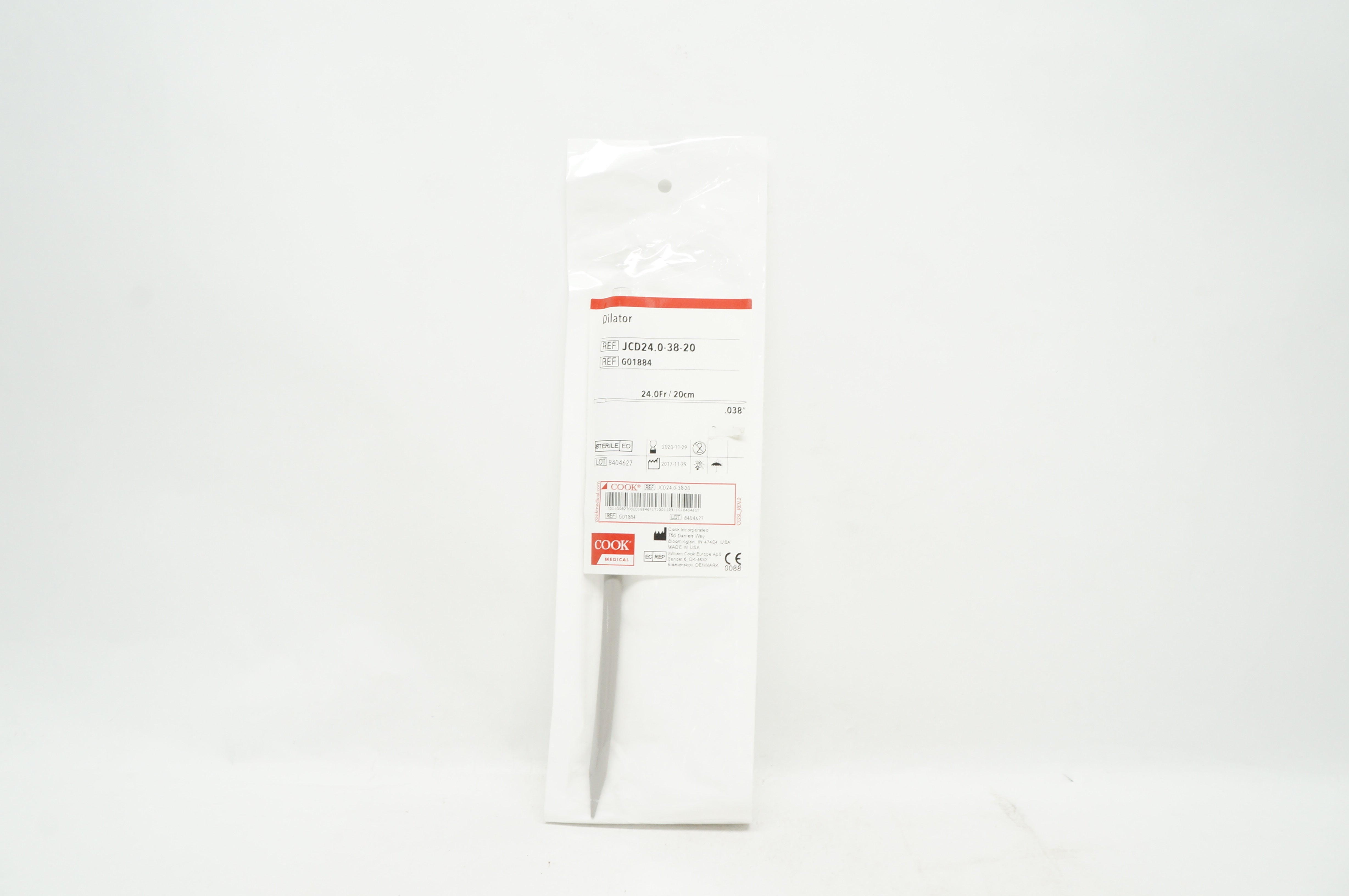 Cook Medical G01884 Dilator 24.0Fr / 20cm x 0.038inch (x)
