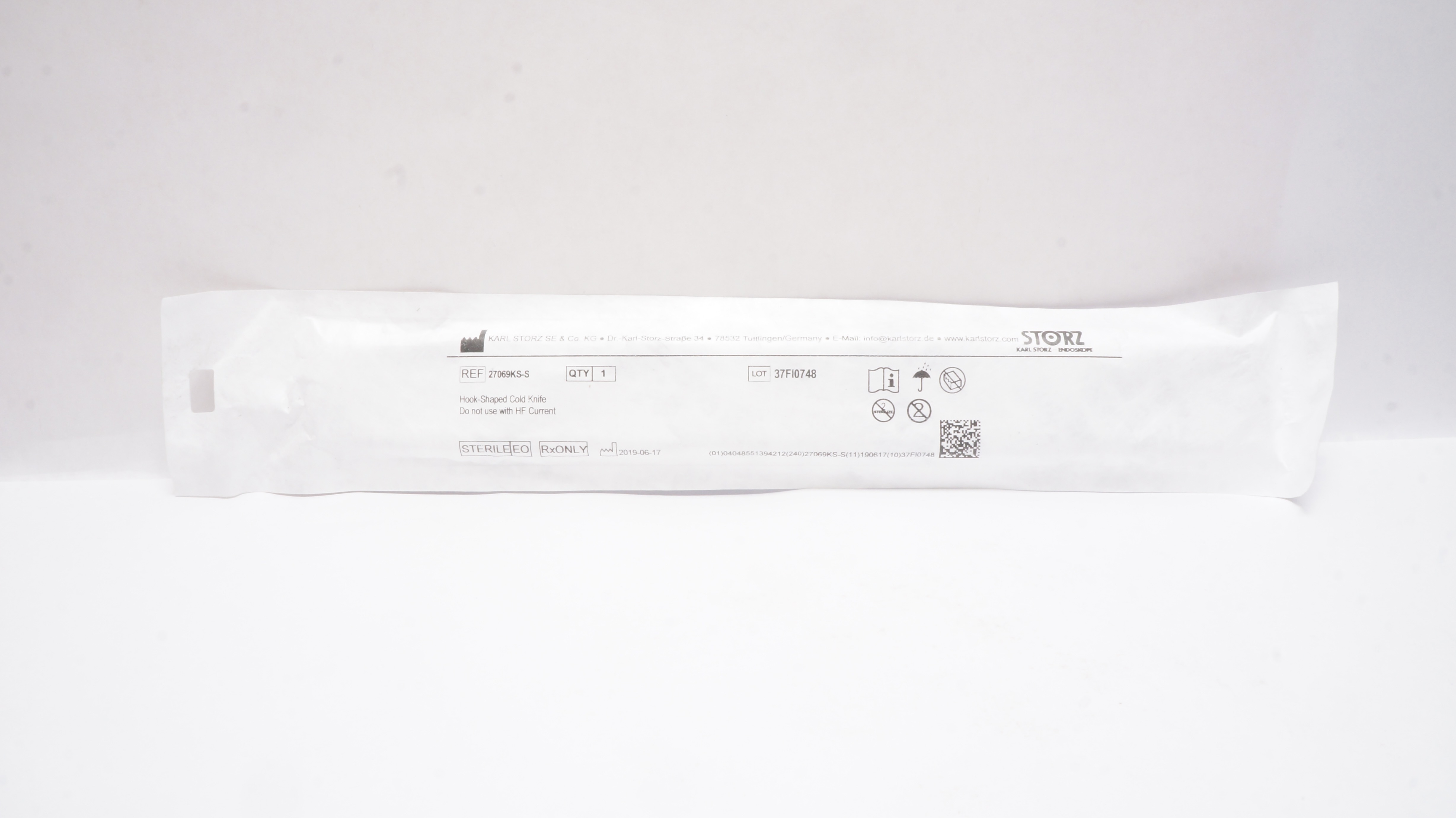 Karl Storz 27069KS-S Hook-Shaped Cold Knife