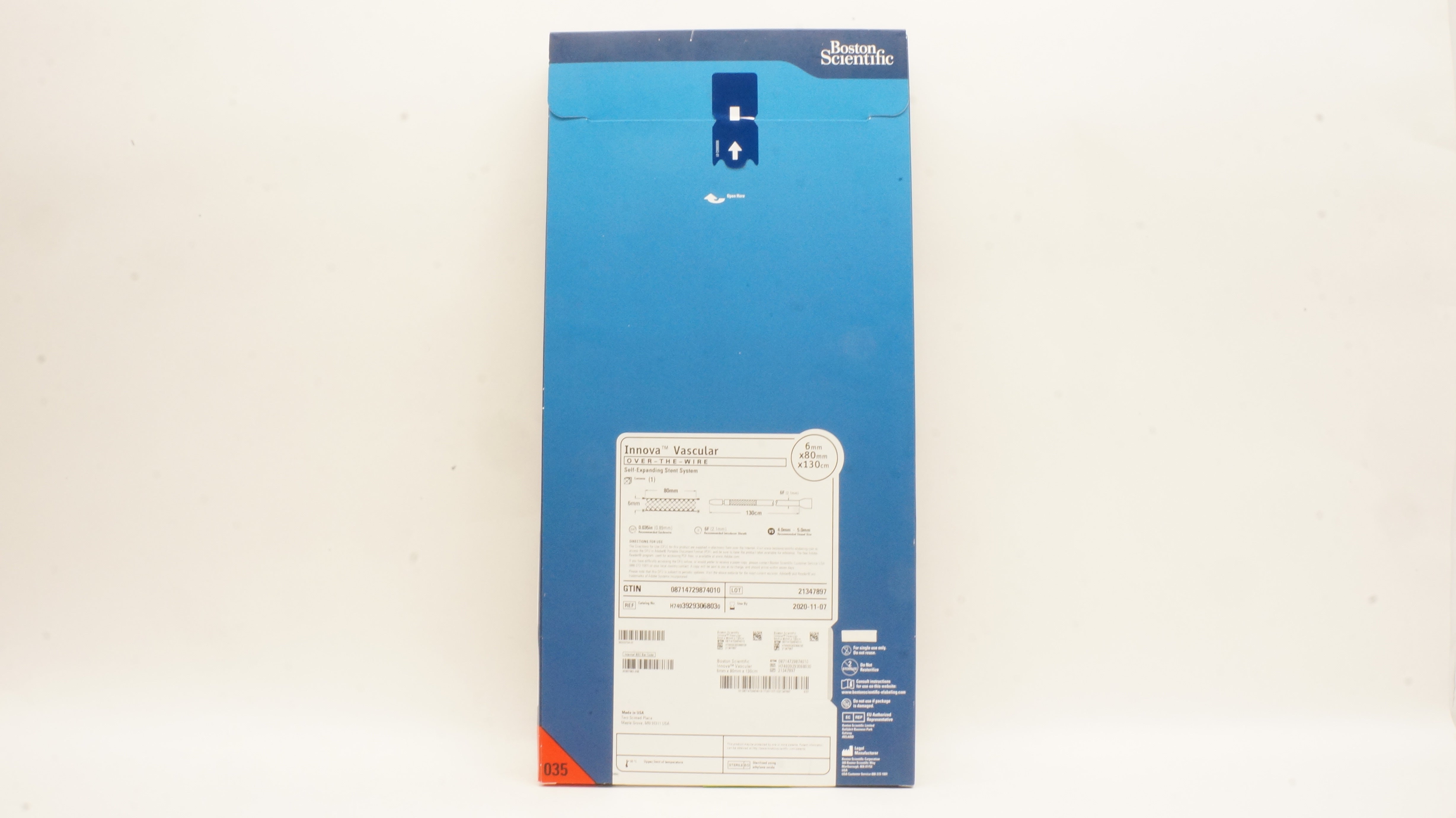 Boston Scientific 3929306803 Self-Expanding Stnt System 6mm x 80mm x 130cm(x)