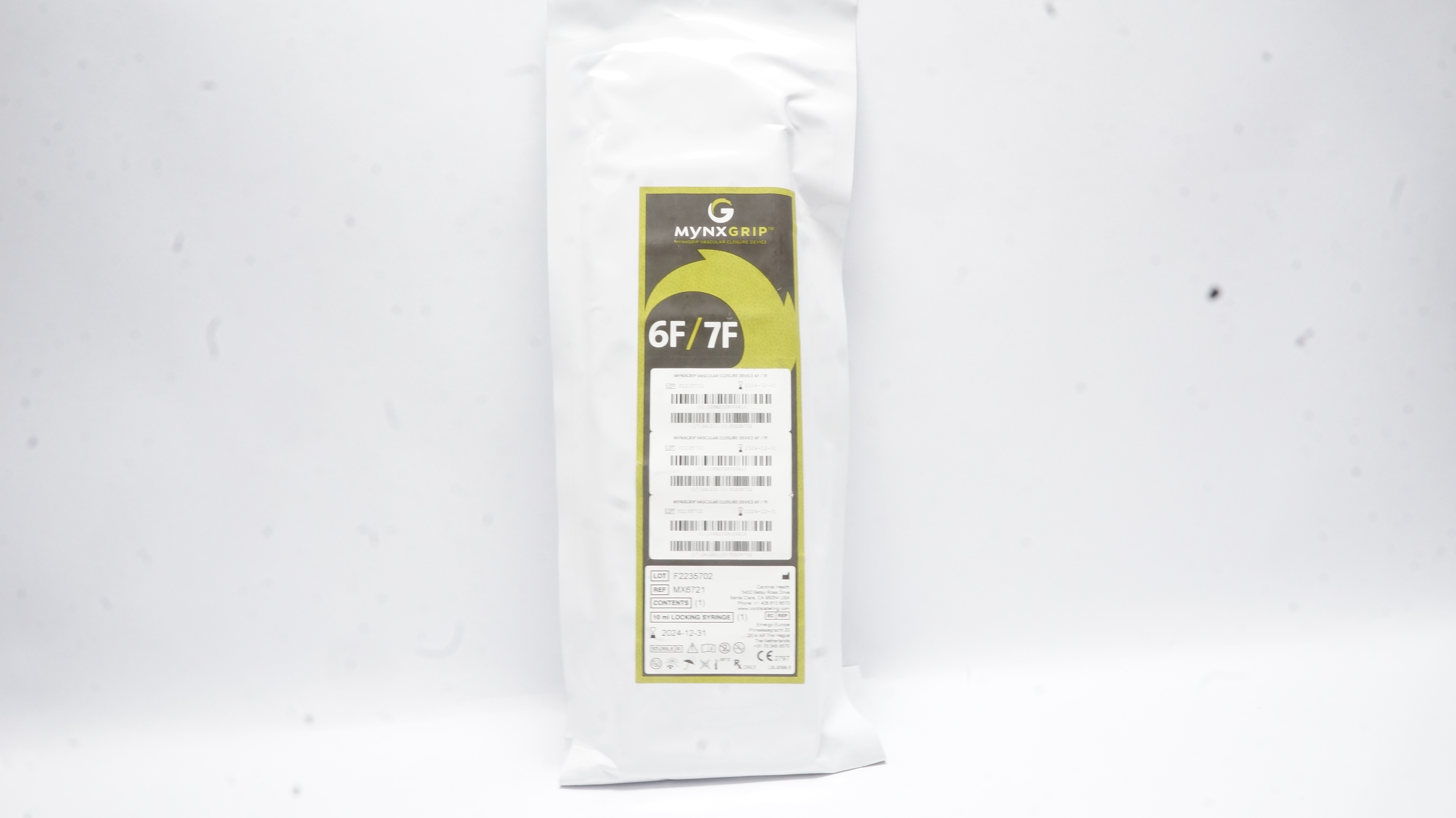 Cardinal Health MX6721 Mynxgrip Vascular Closure Device 6F/7F