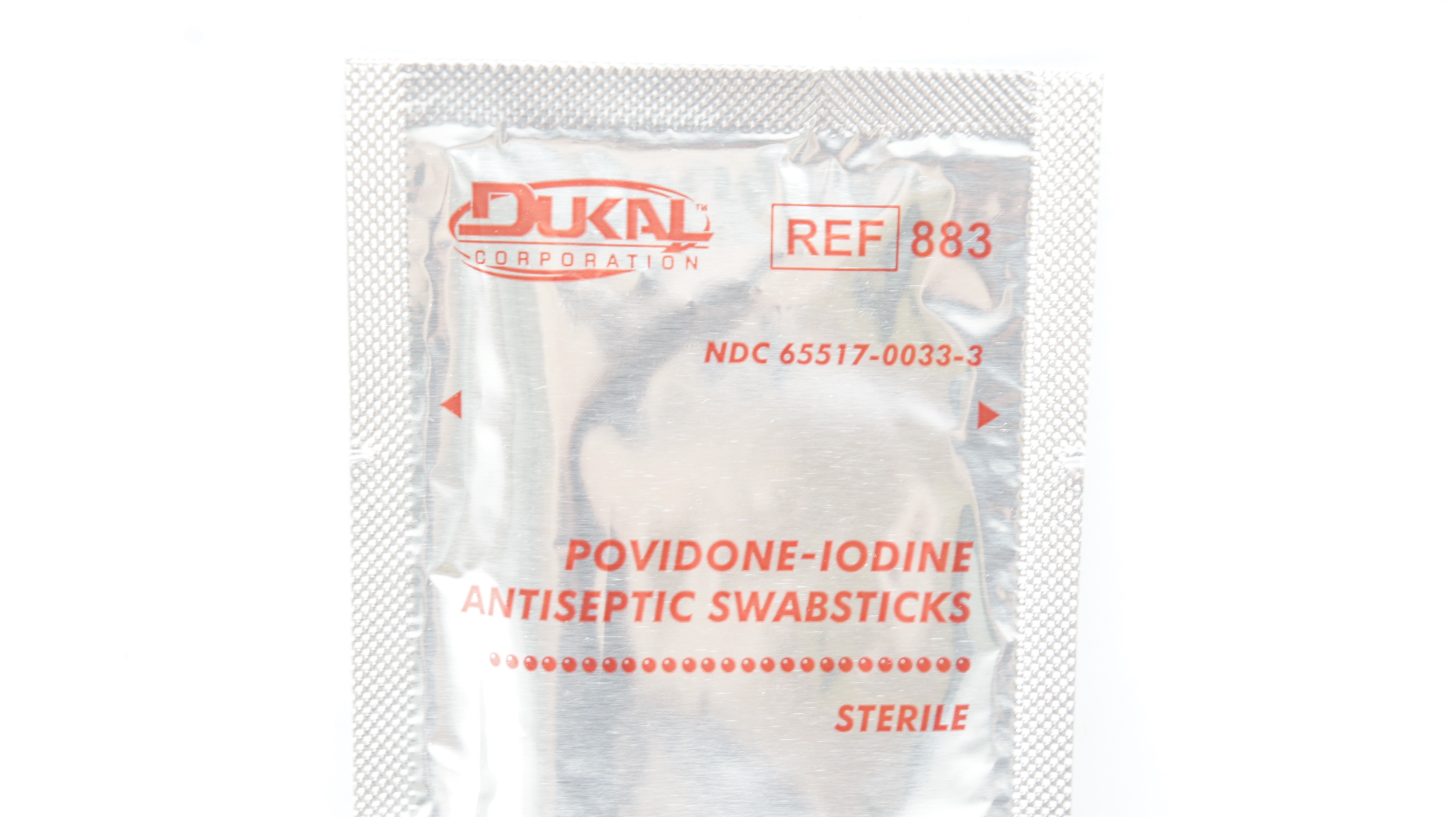 Dukal 883 Povidone-Iodine Antiseptic Swabsticks (x) - Pack of 3