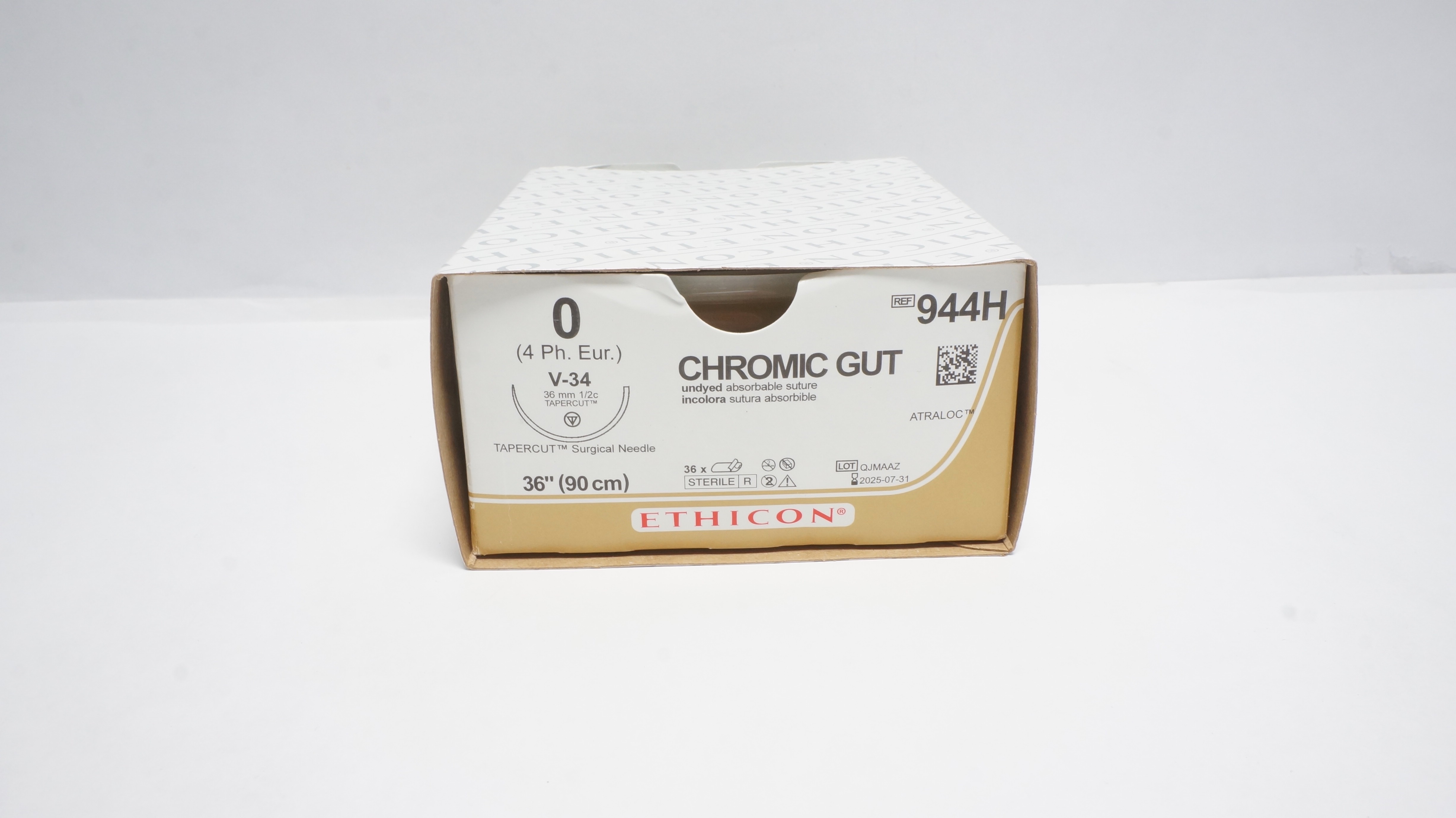 Ethicon MCP944H 3-0 MONOCRYL Plus CT-1 36mm 1/2c Taper 36inch (x) - Box of 35