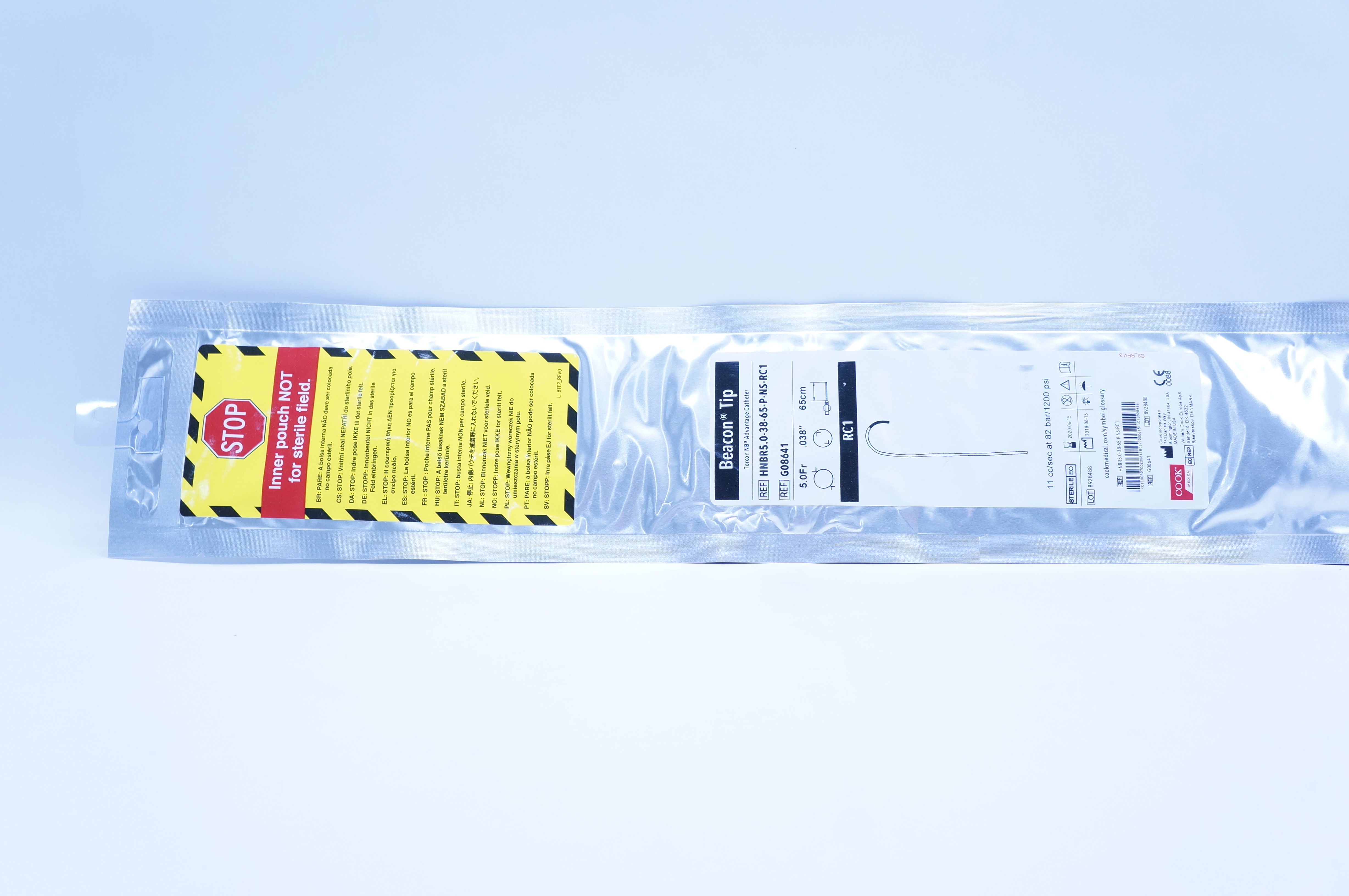 Cook Medical G08641 Beacon Tip Advantage Cath. 5.0Fr. x .038inch x 65cm. (x)