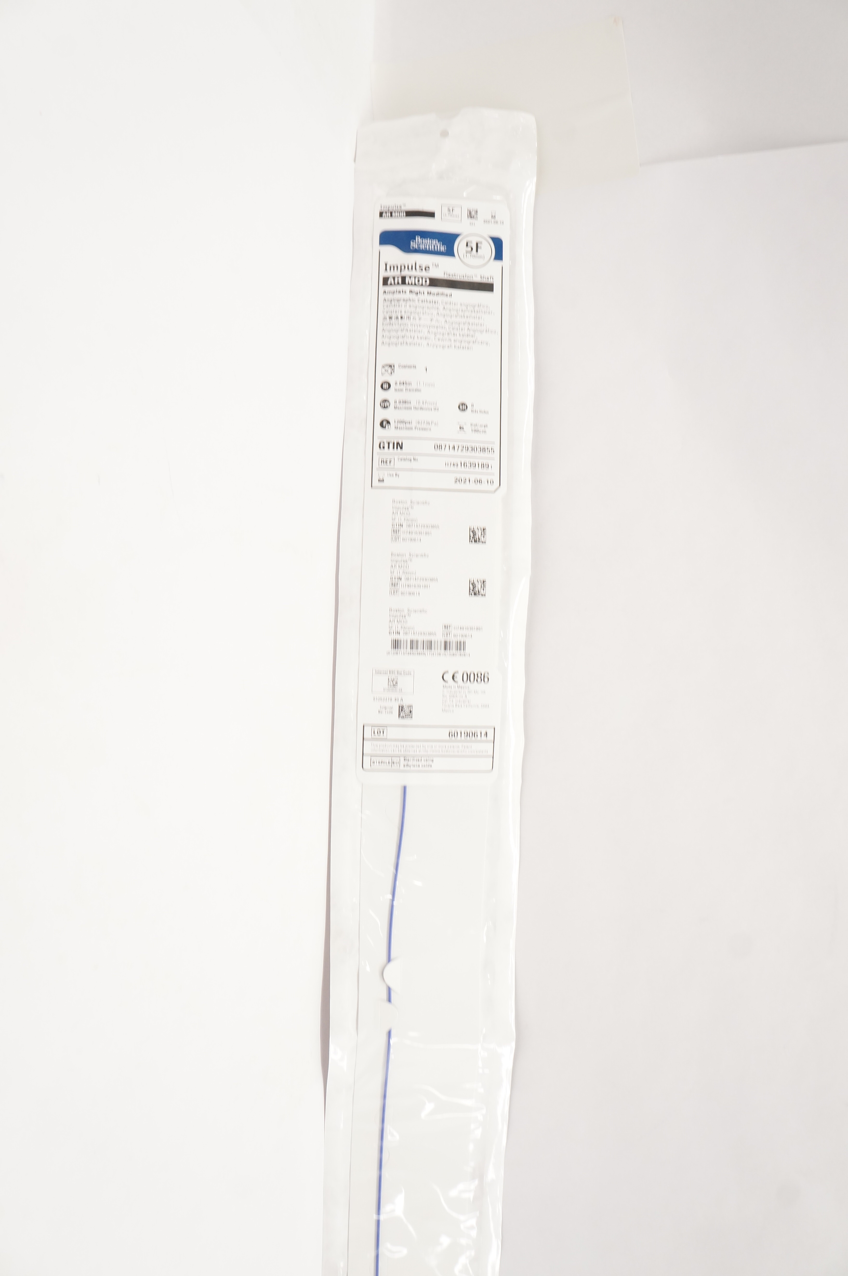Boston Scientific 1639189 Impulse Amplatz Right Modified Angiographic Cath.5F(x)