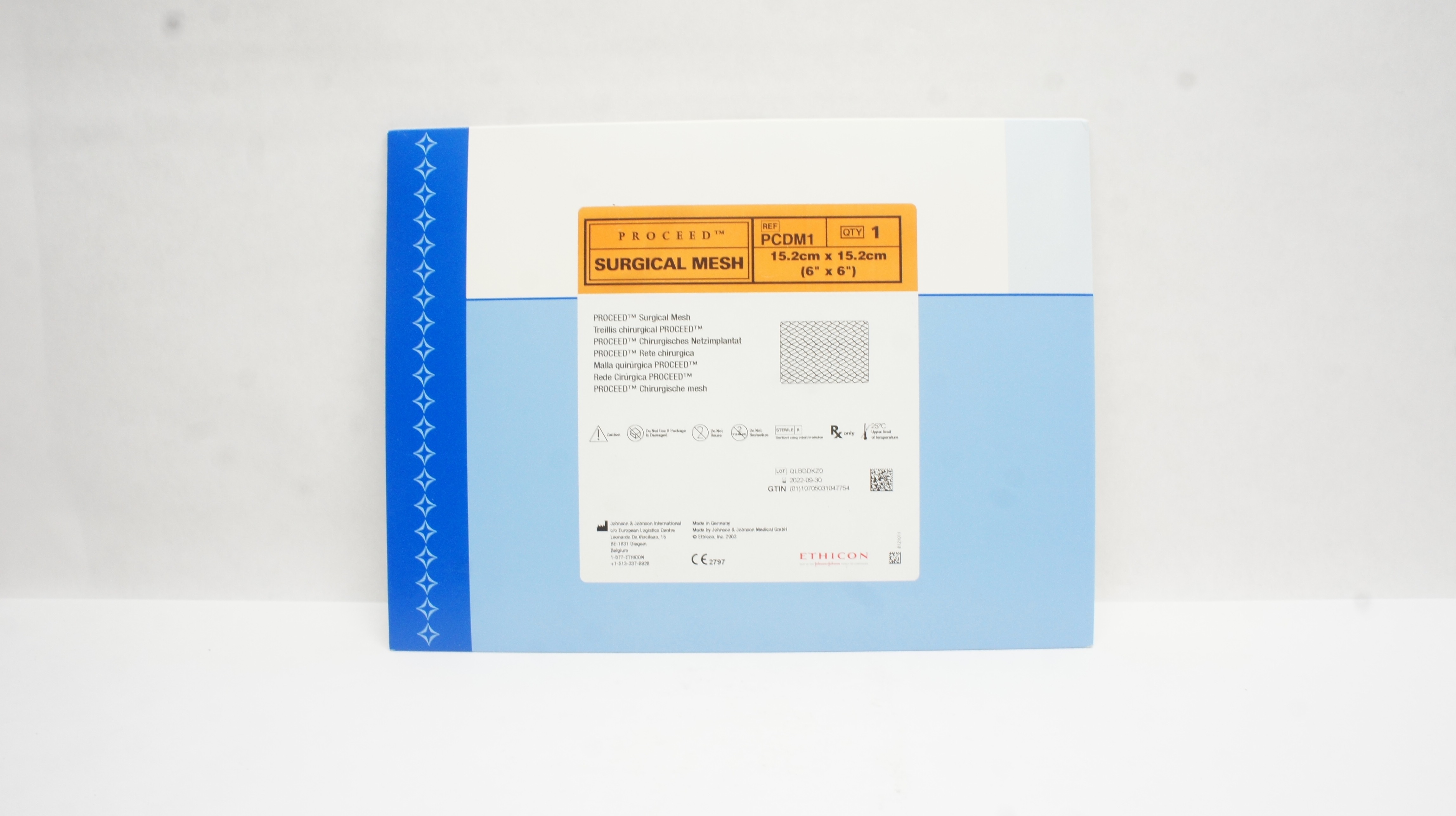 Ethicon PCDM1 PROCEED Surgical Mesh 6inchx 6inch (x)