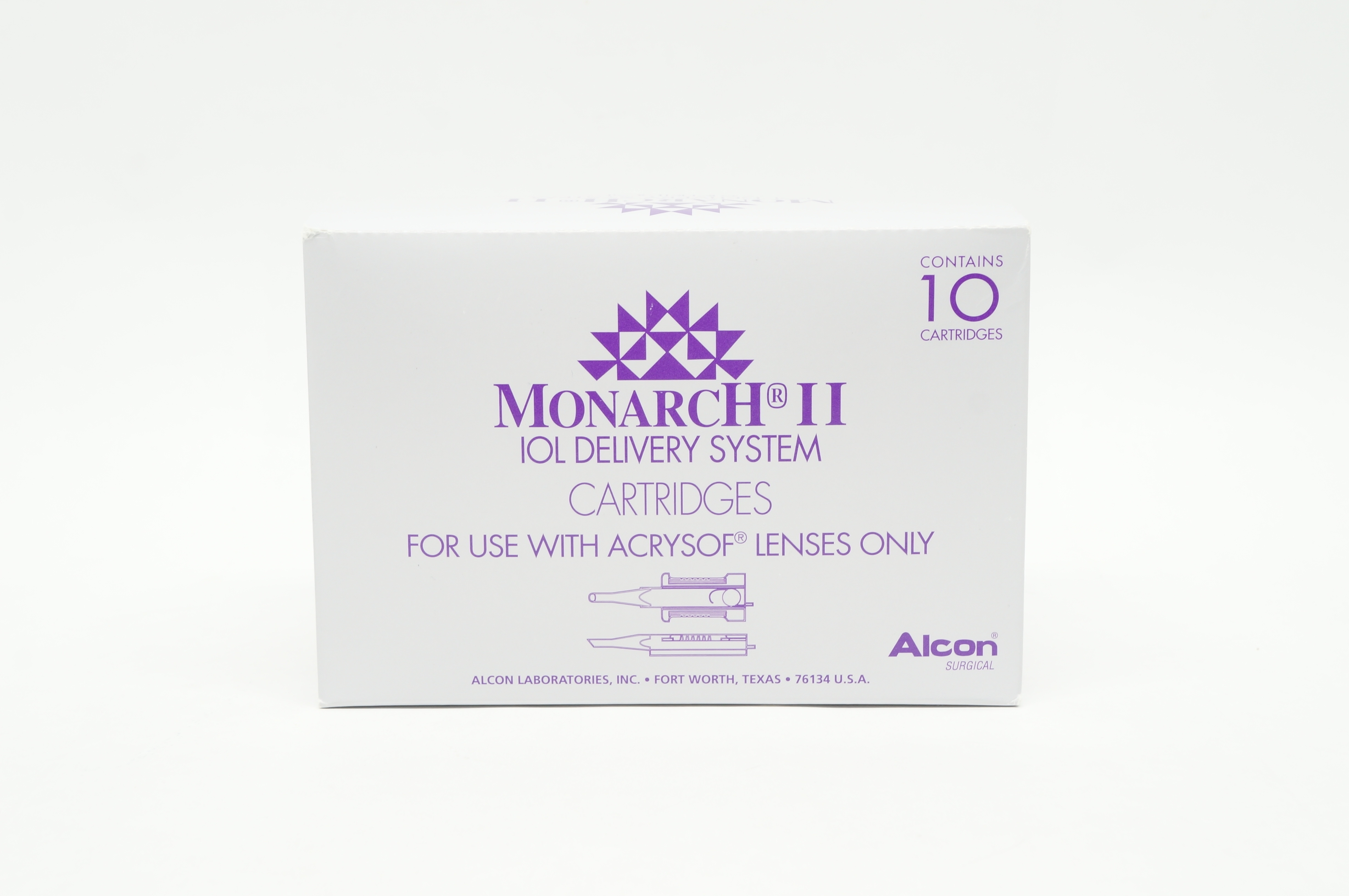 Alcon 8065977757 Monarch II IOL Delivery System "A" Cartridges - Box of 10