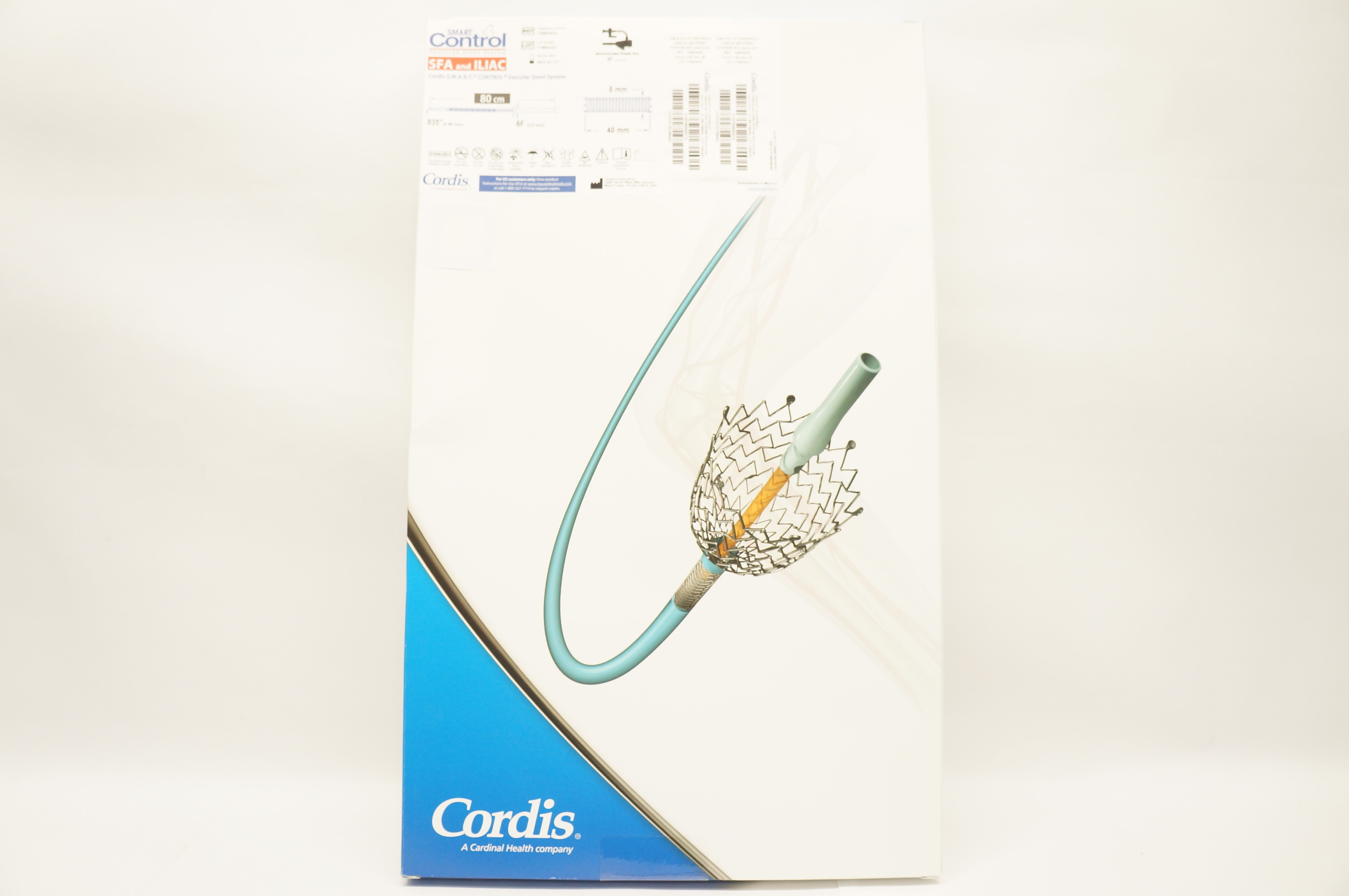 Cordis C08040SL Smart Control SFA & ILIAC Vascular Stent System 6F 80cm (x)
