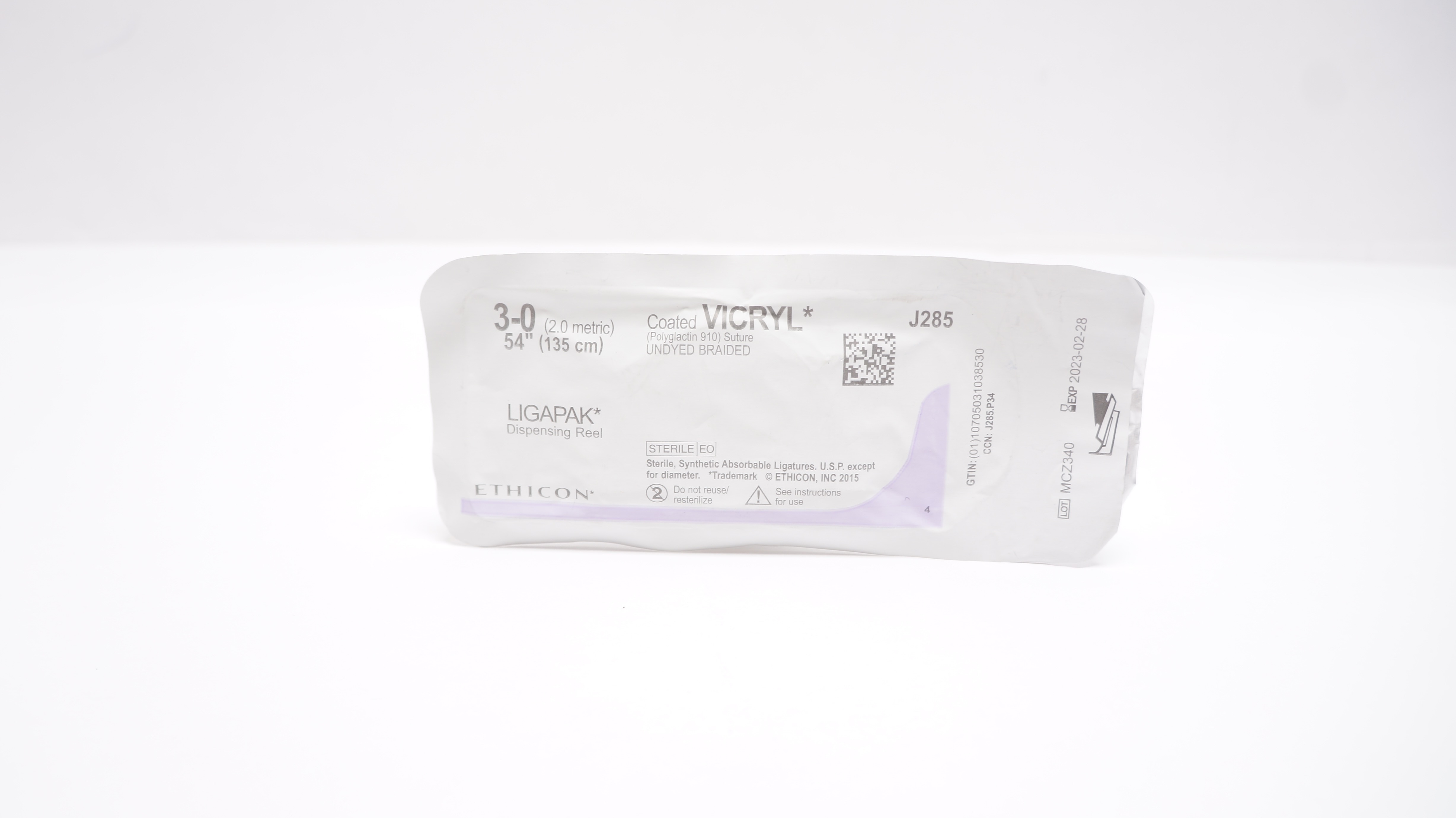 Ethicon J285 3-0 VICRYL LIGAPAK Dispensing Reel 54inch (x)
