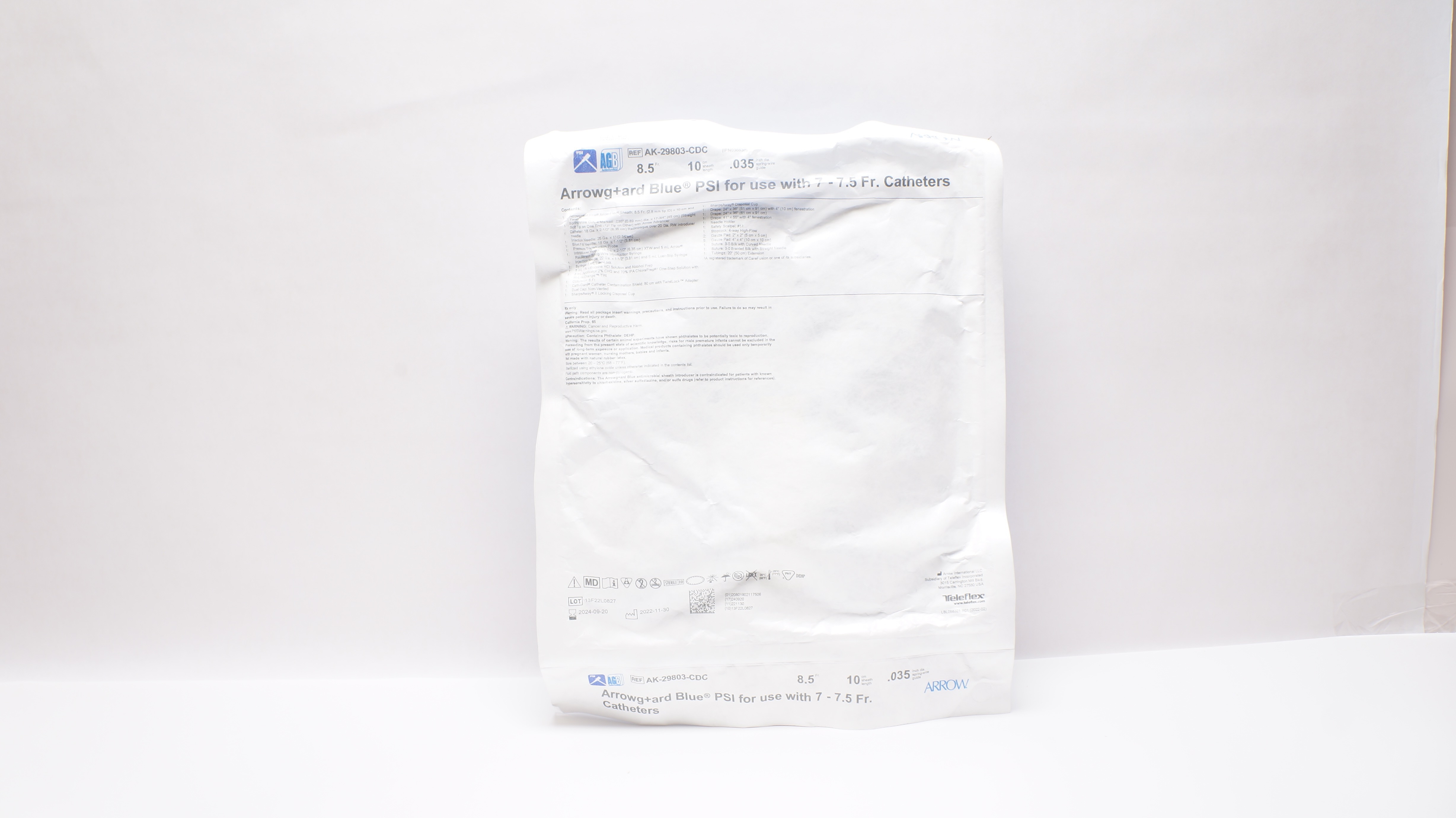 Arrow AK-29803-CDC Arrowgard Blue PSI Kit 8.5Fr x 10cm x 0.35inch